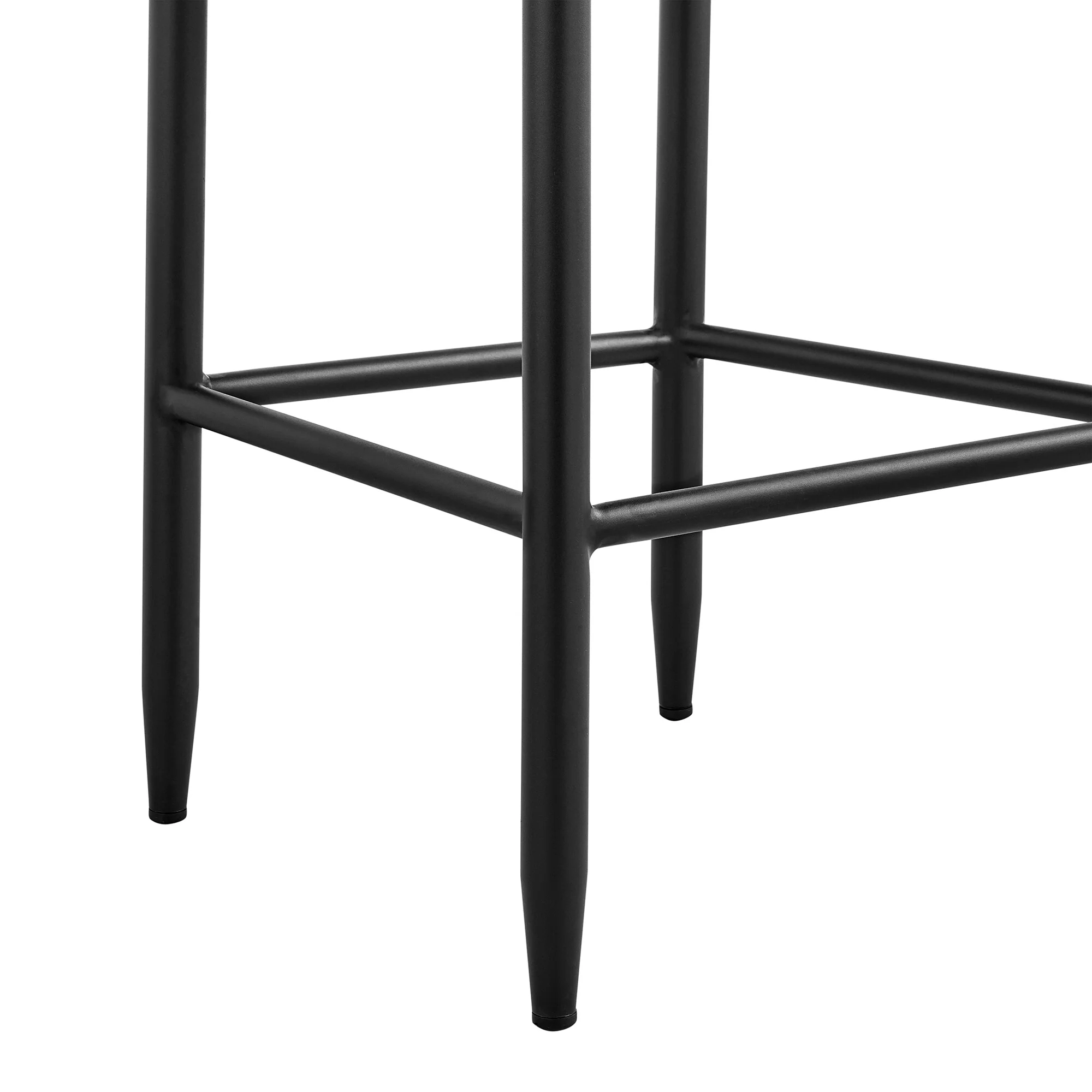 Felicia Outdoor Patio Bar Stool in Aluminum with Gray Rope and Cushions - Image 8