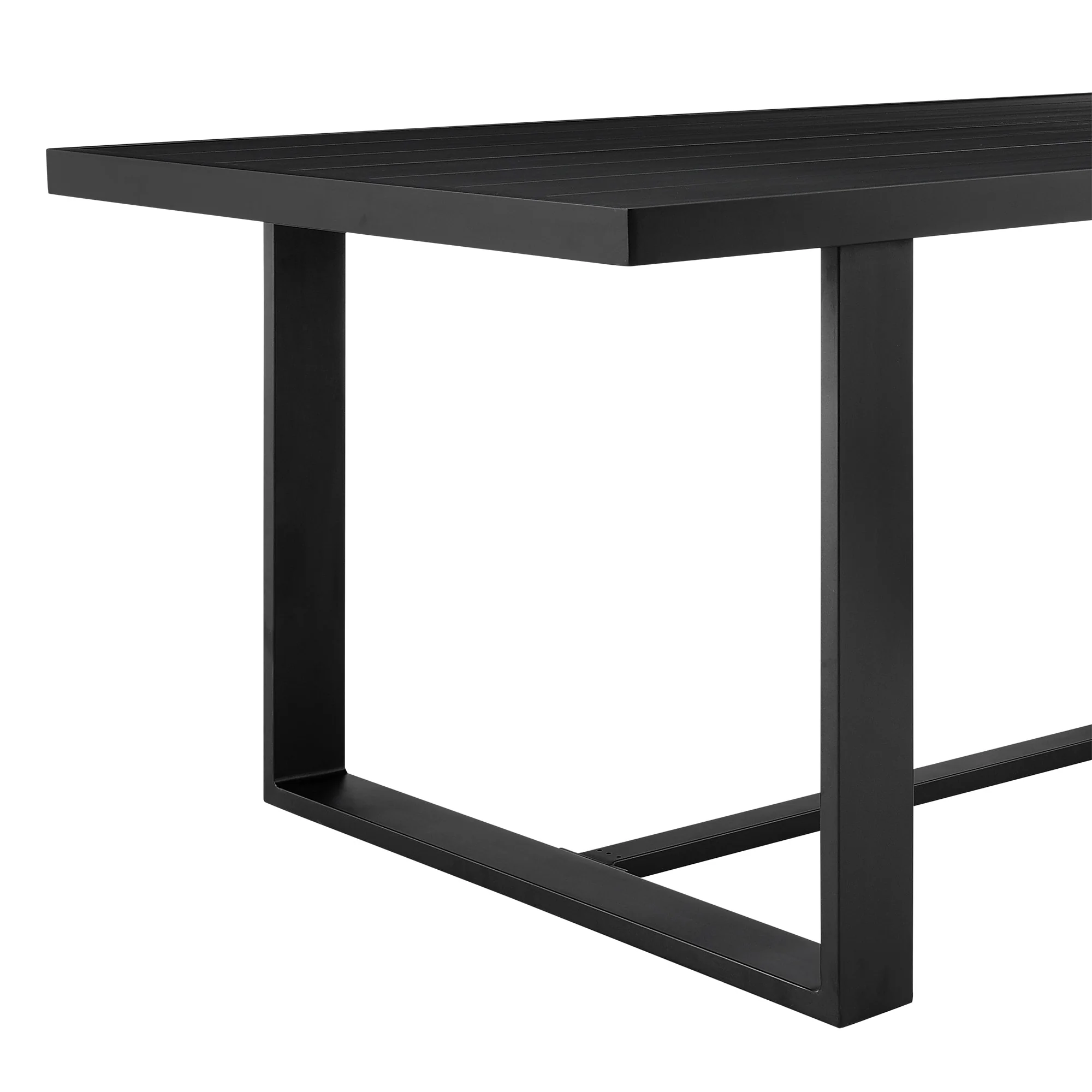 Felicia Outdoor Patio Dining Table in Aluminum - Image 3
