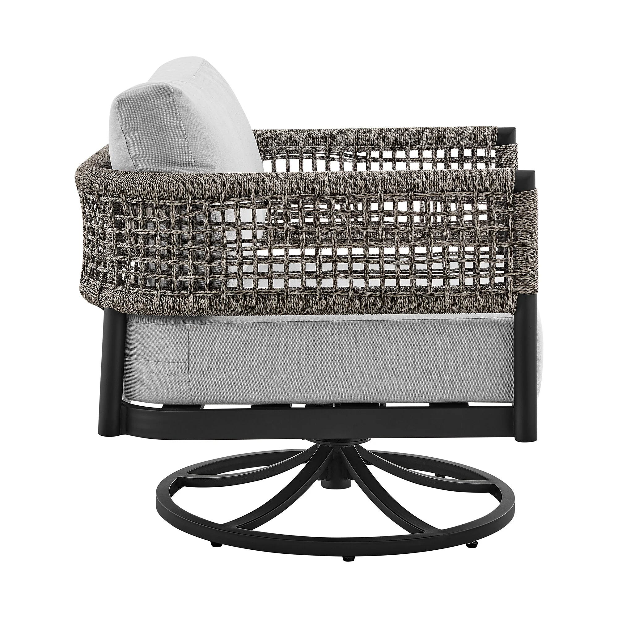 Felicia Outdoor Patio Swivel Rocking Chair - Image 3