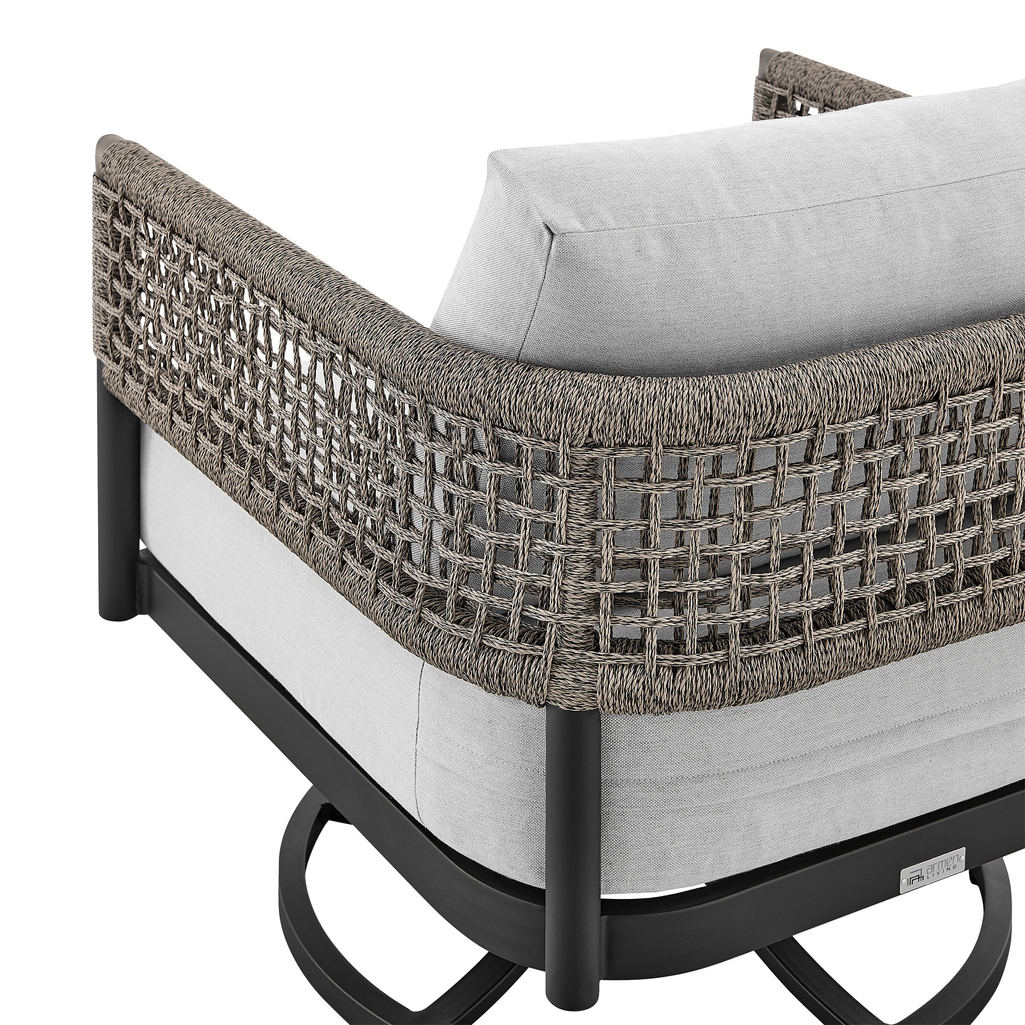 Felicia Outdoor Patio Swivel Rocking Chair - Image 6
