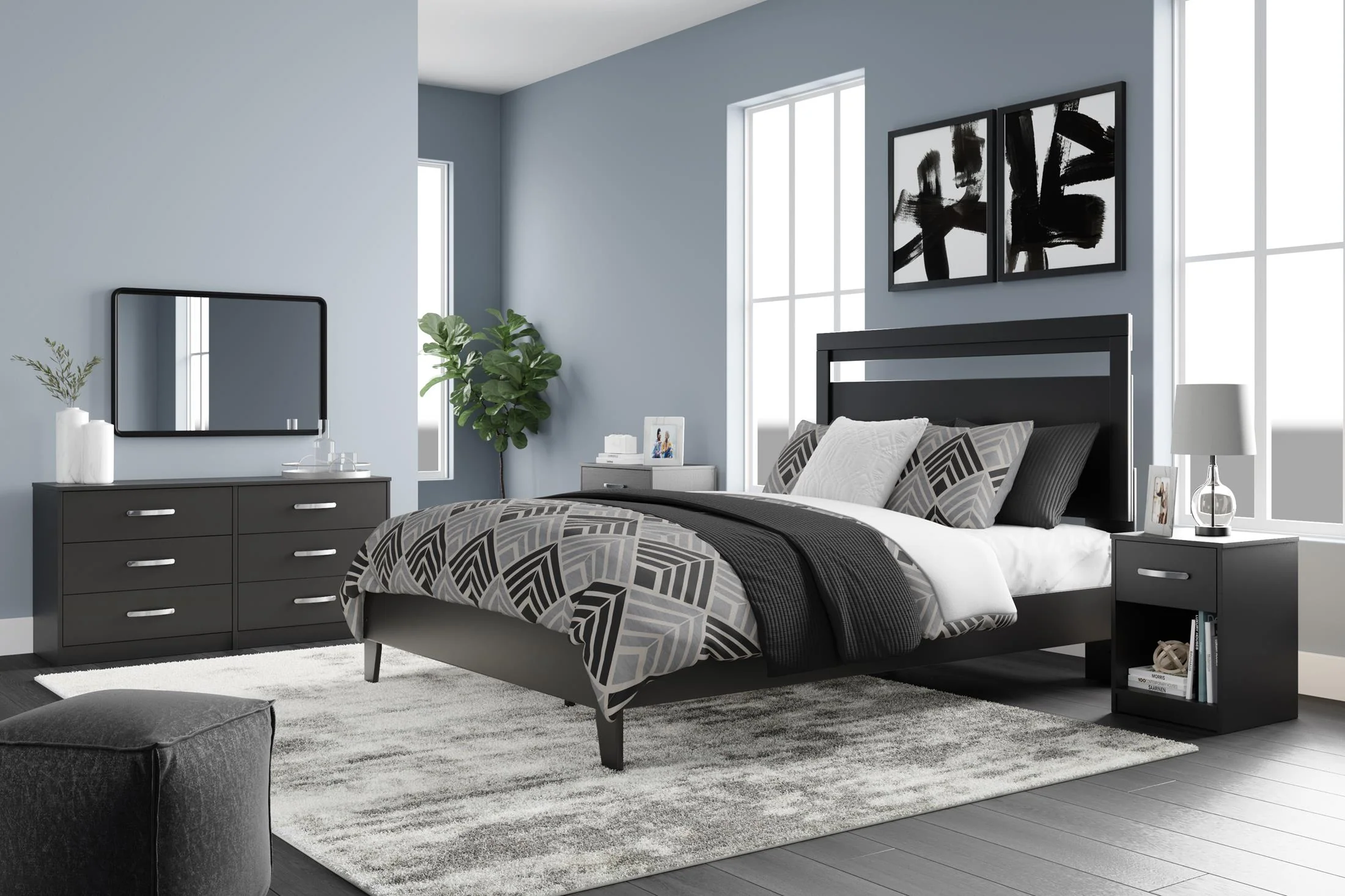 Ashley Finch 6 Drawer Dresser - Image 2
