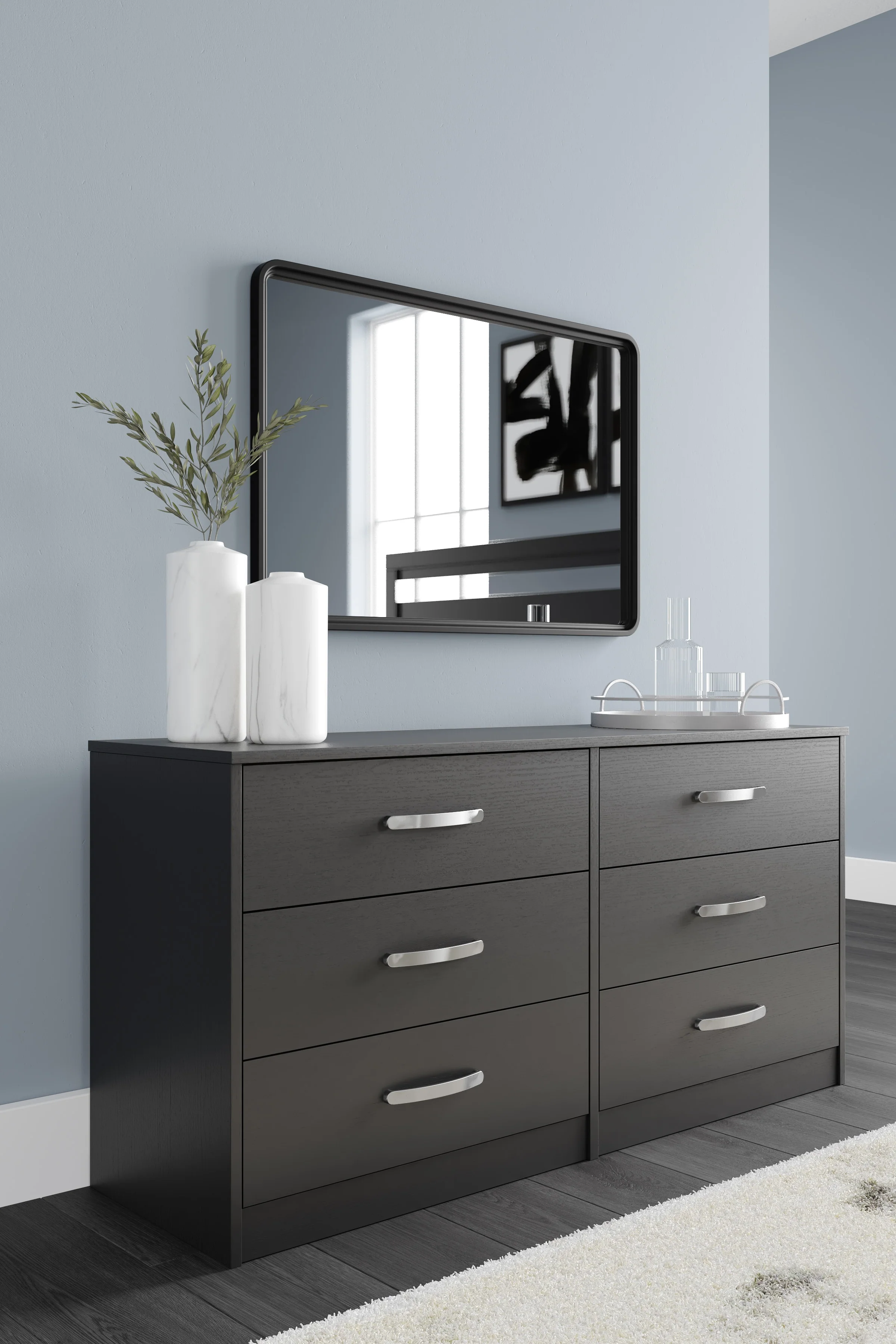 Ashley Finch 6 Drawer Dresser - Image 8