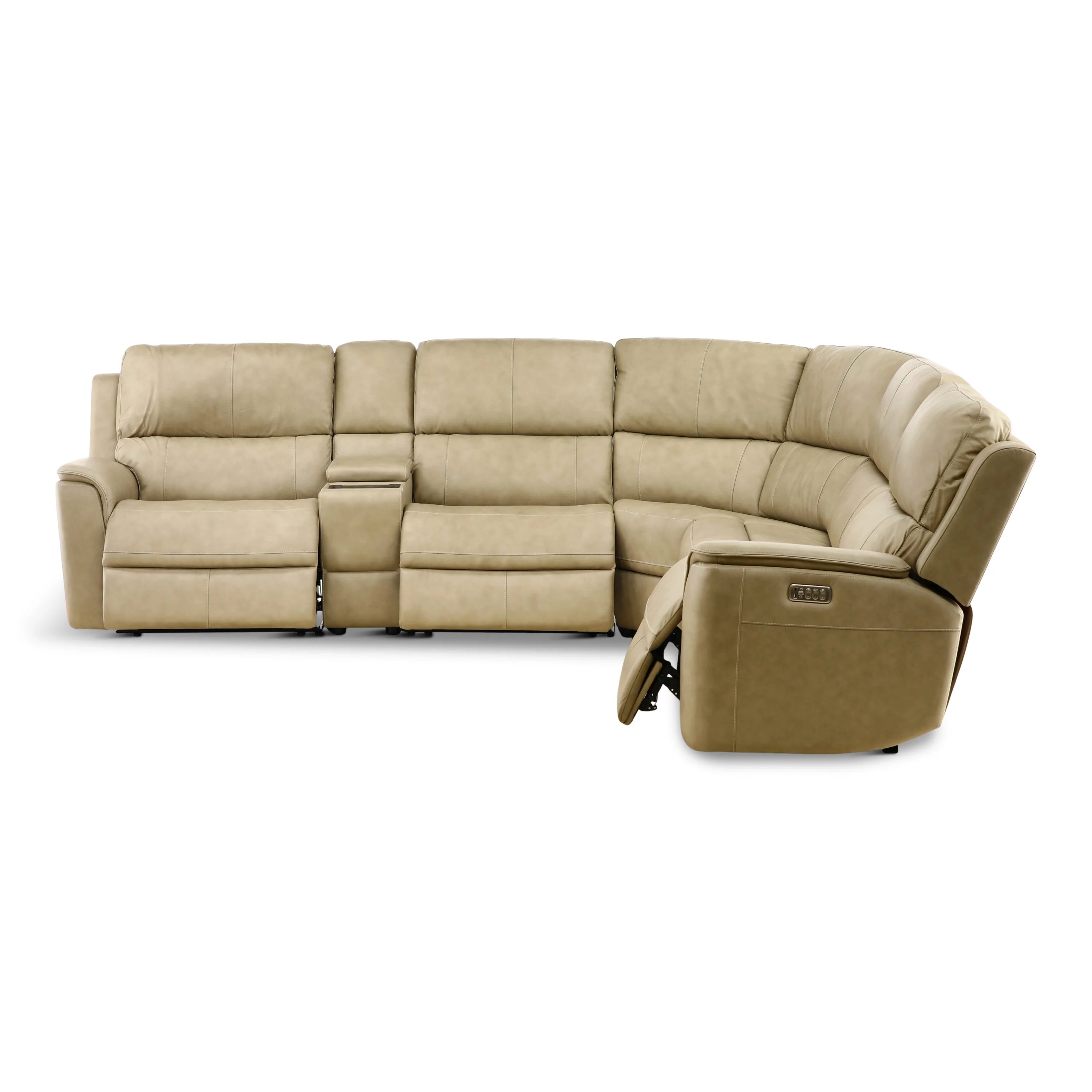 Flexsteel Karson 6-Piece Power Reclining Leather Sectional - Image 17