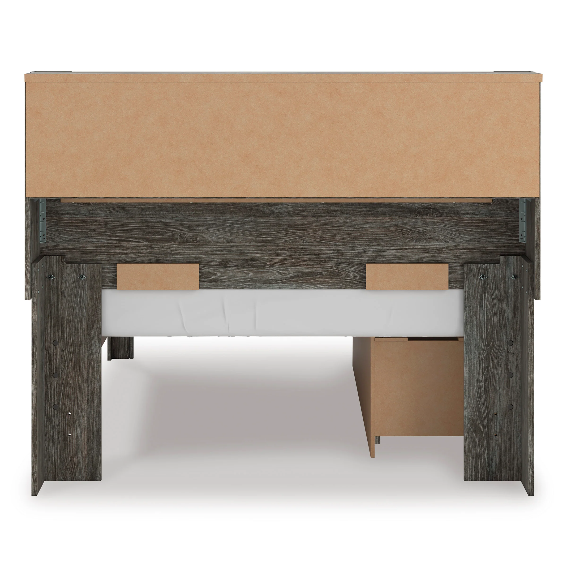 Frandern Bookcase Panel Bed with Storage - Image 16