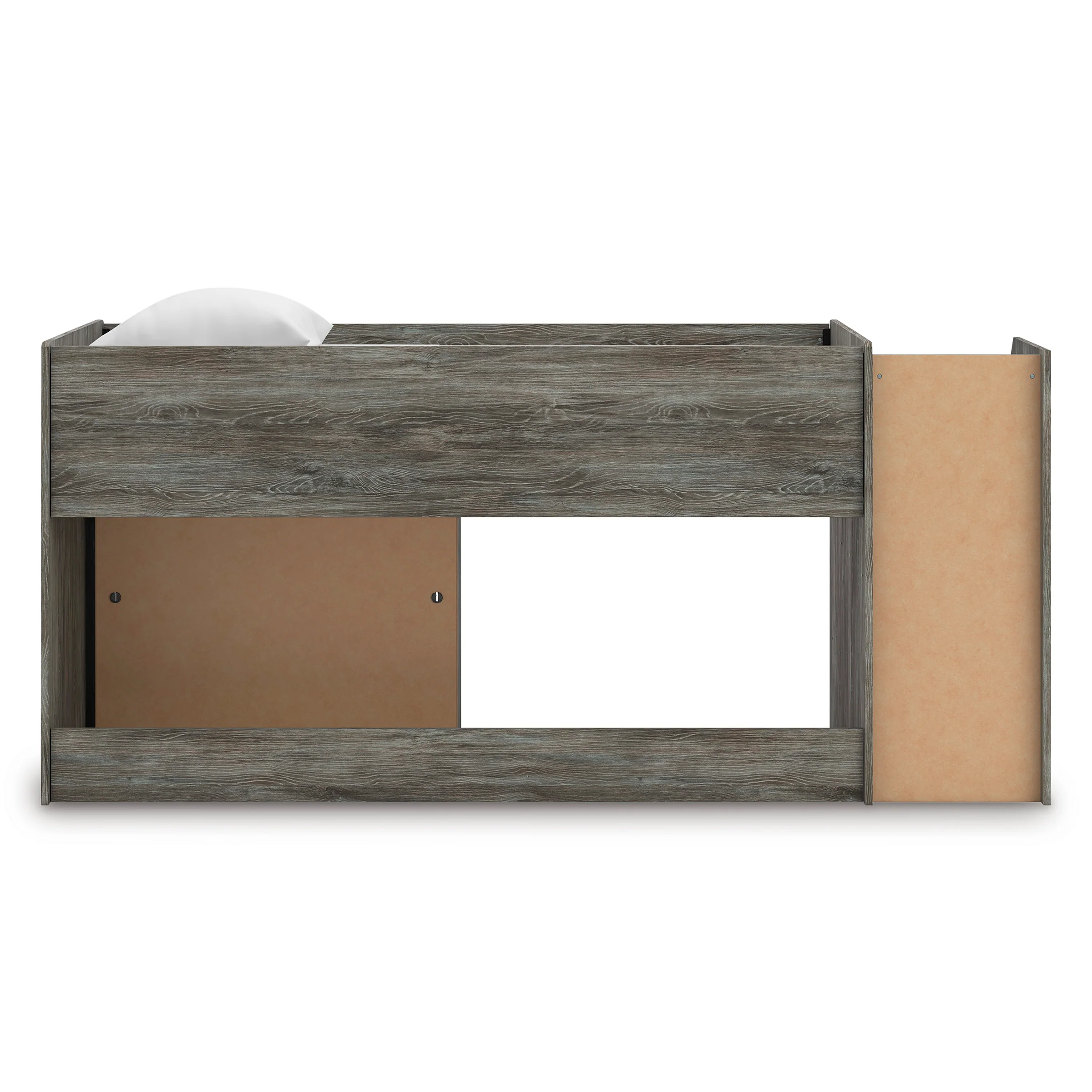 Frandern Twin Loft Bed with Bookcase Storage - Image 8