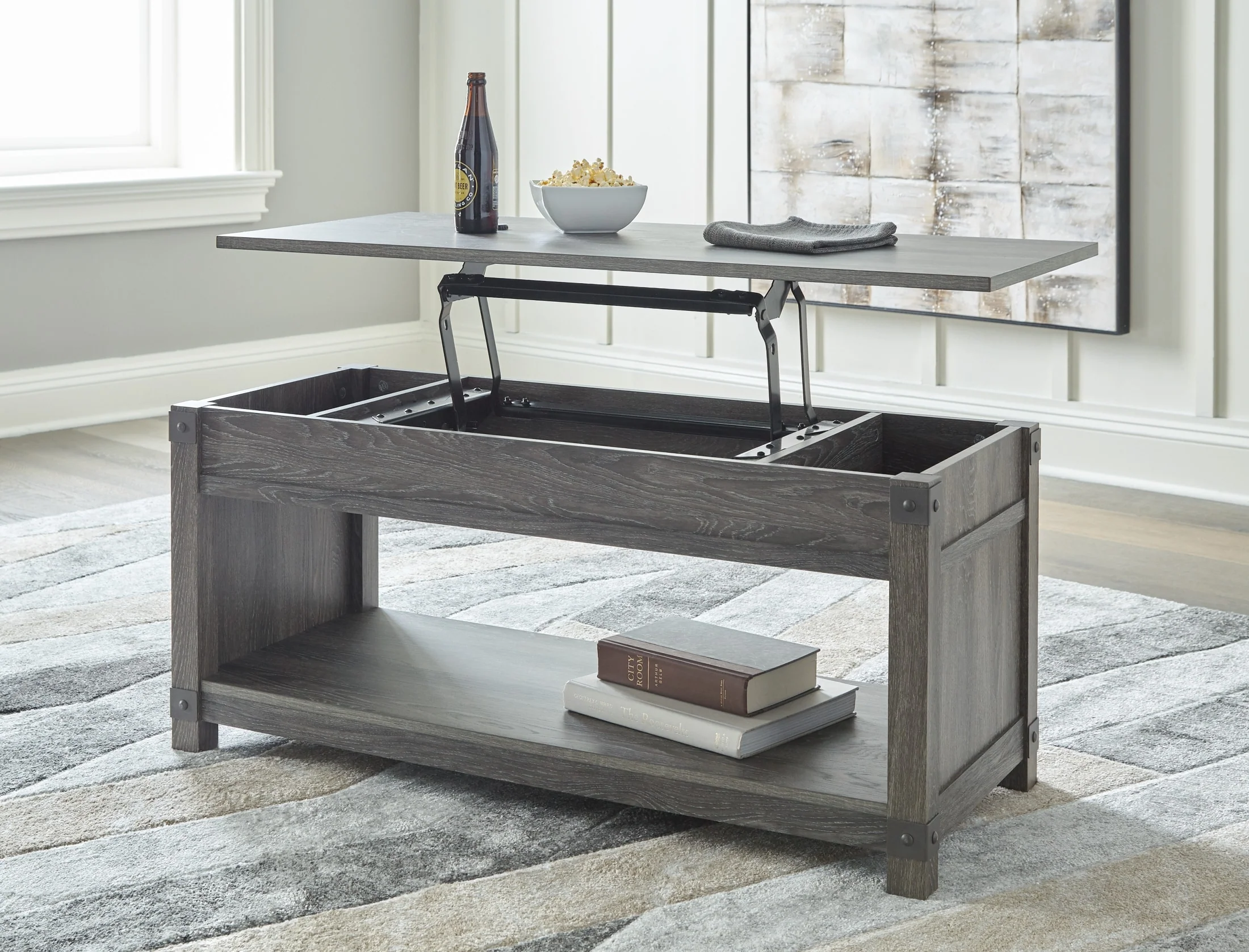 Freedan Lift-Top Coffee Table - Image 6