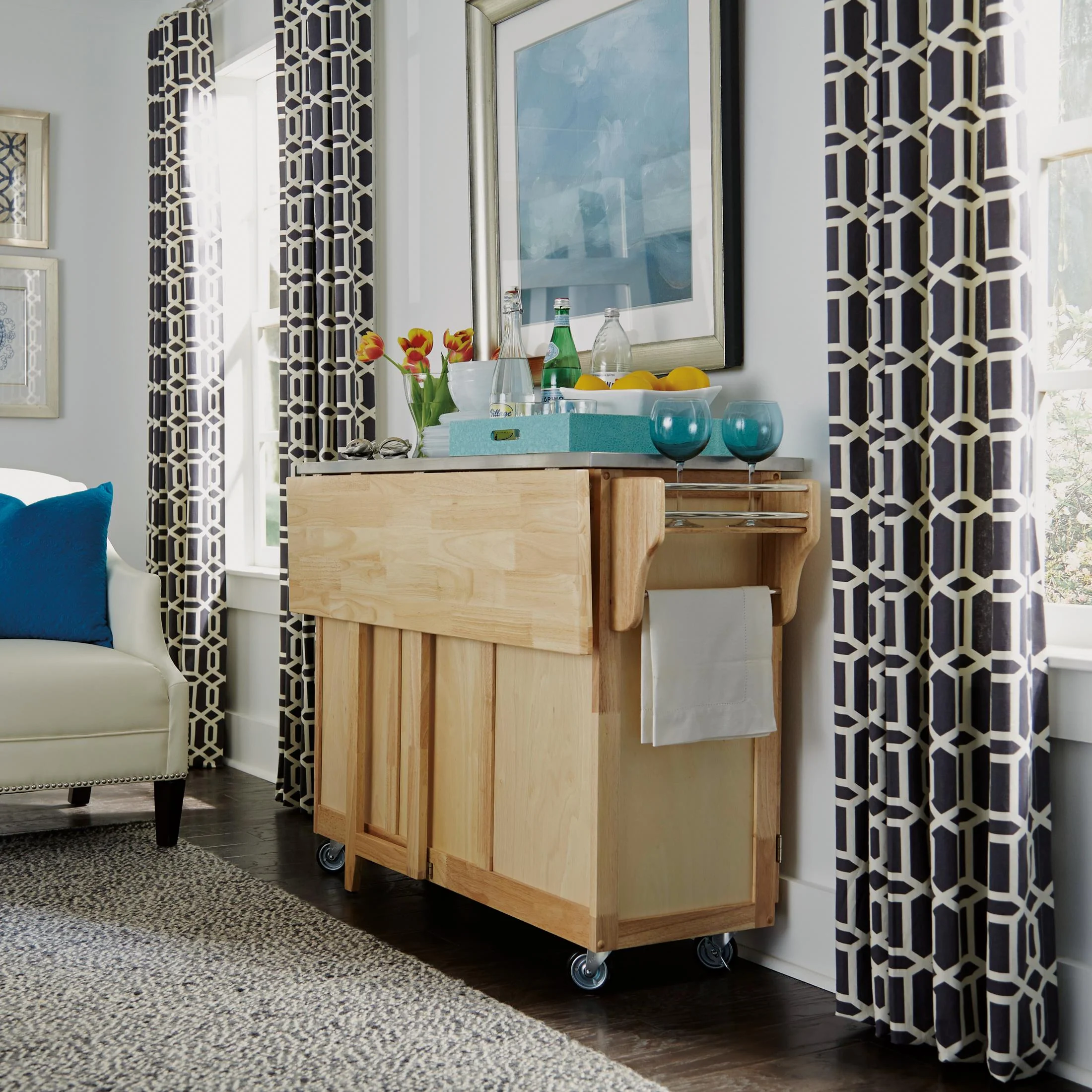 General Line 4 Drawer Kitchen Cart - Image 11
