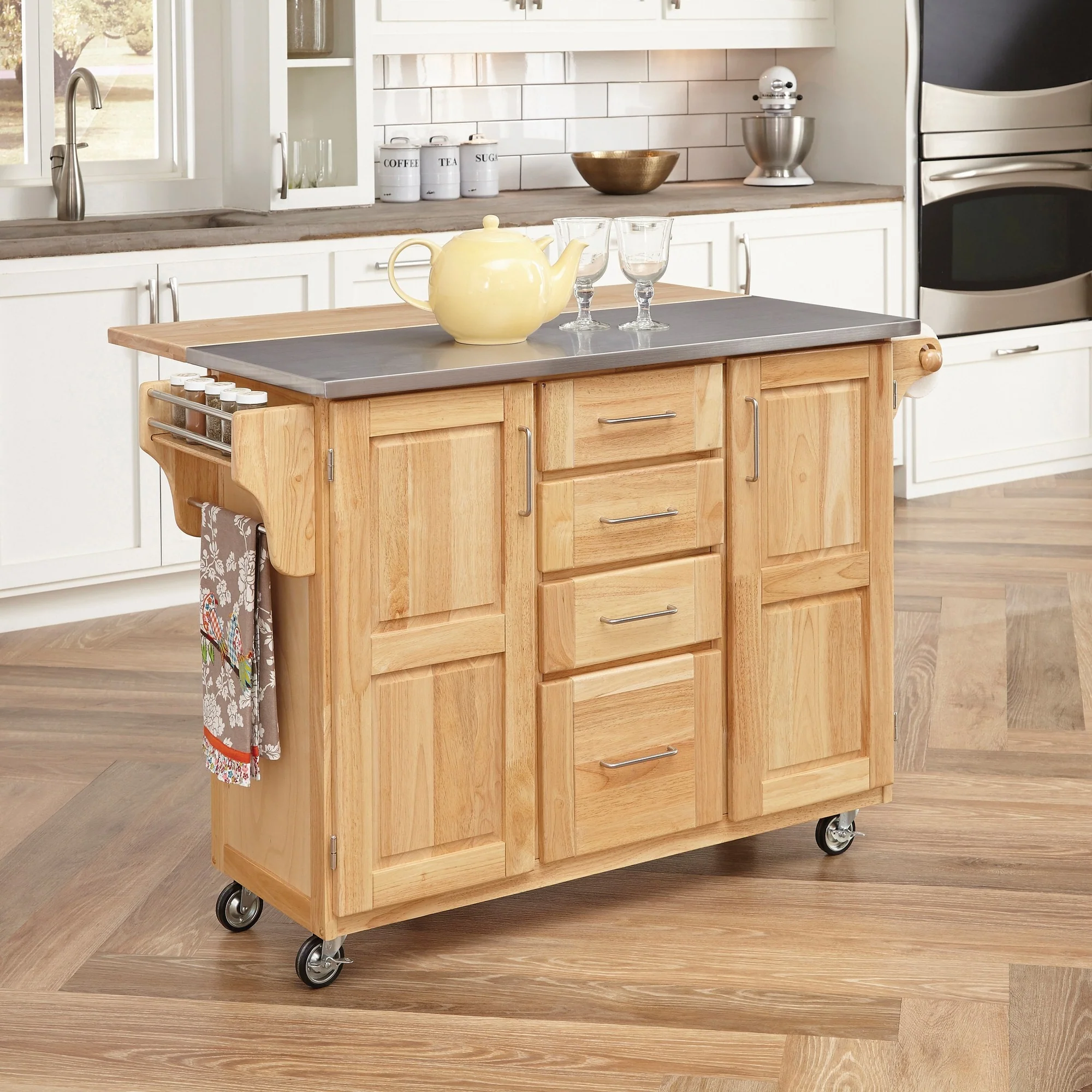 General Line 4 Drawer Kitchen Cart - Image 12