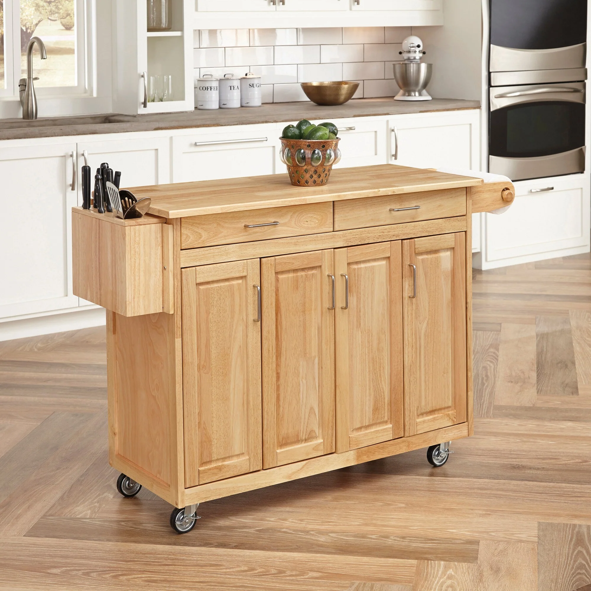 General Line 2 Drawer Kitchen Cart - Image 3