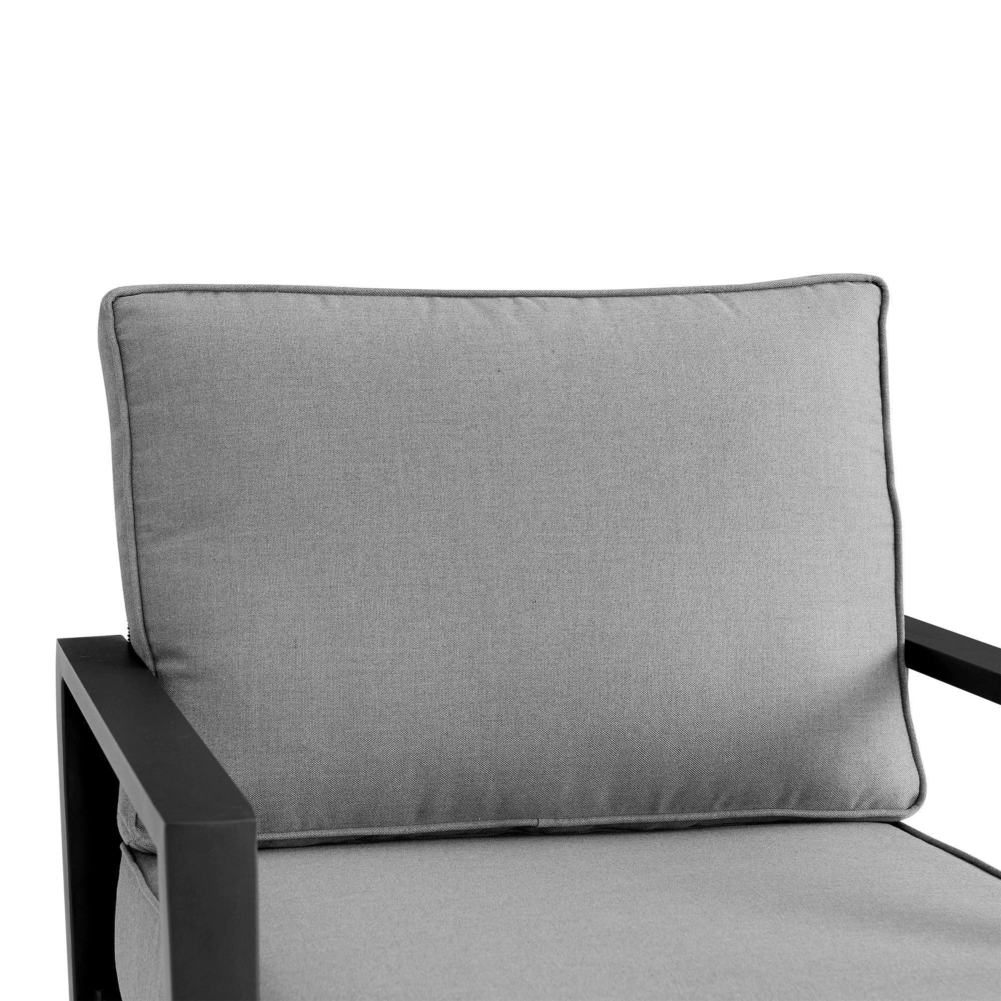 Grand Black Aluminum Outdoor Swivel Glider Chair - Image 4