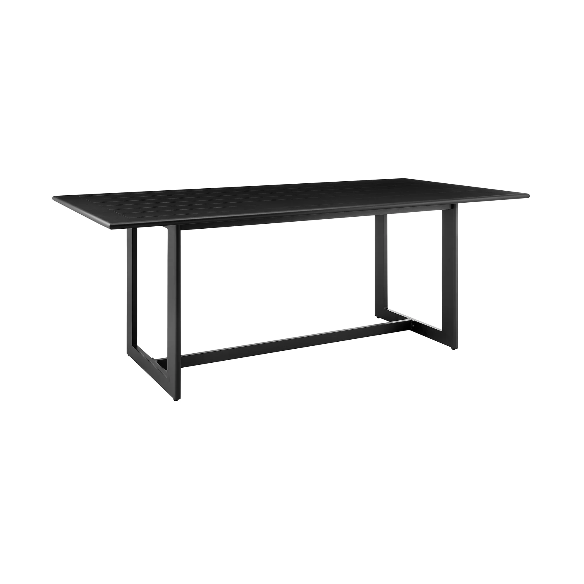 Grand Outdoor Patio 7-Piece Dining Table Set in Aluminum with Gray Cushions - Image 5