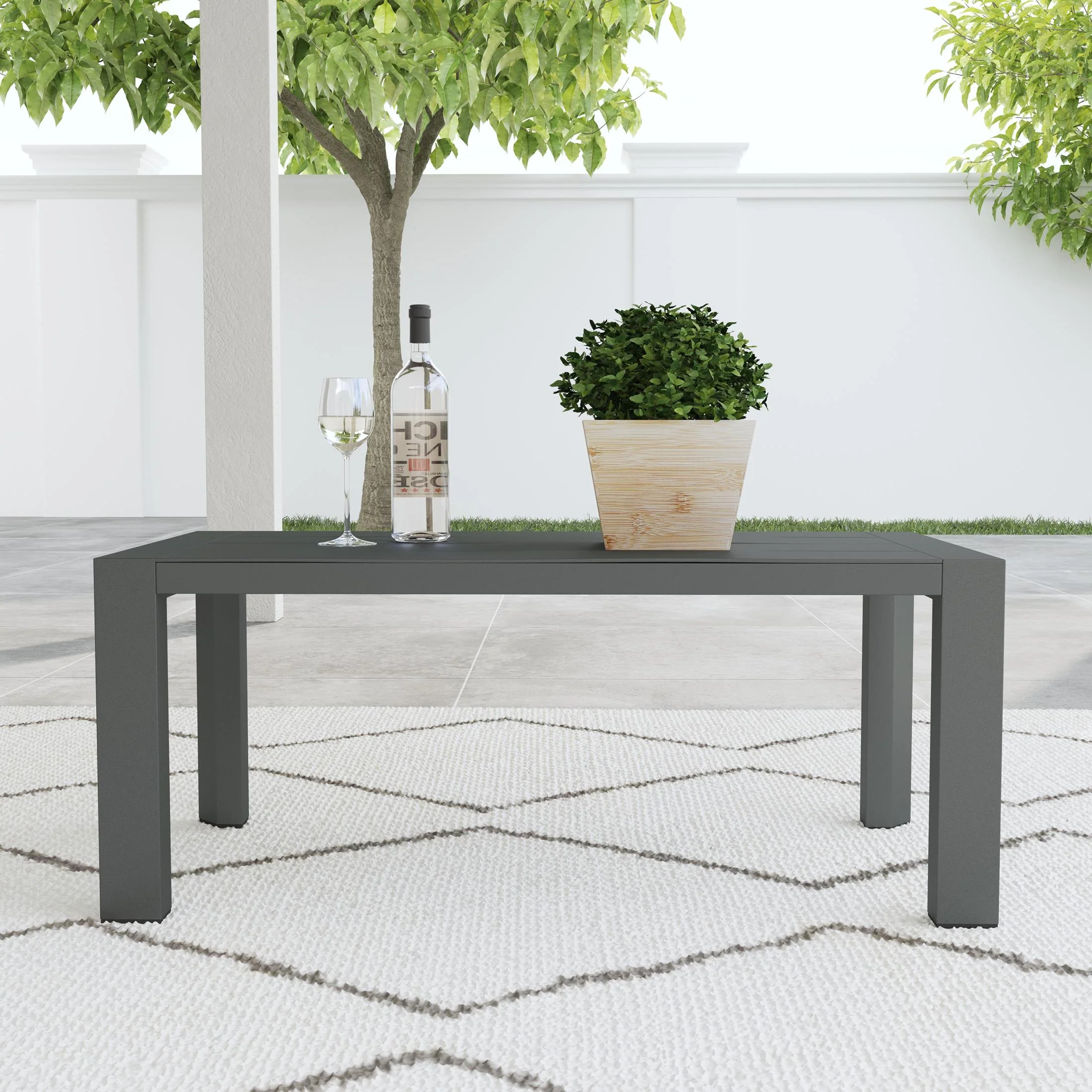 Grayton Outdoor Aluminum Coffee Table - Image 2