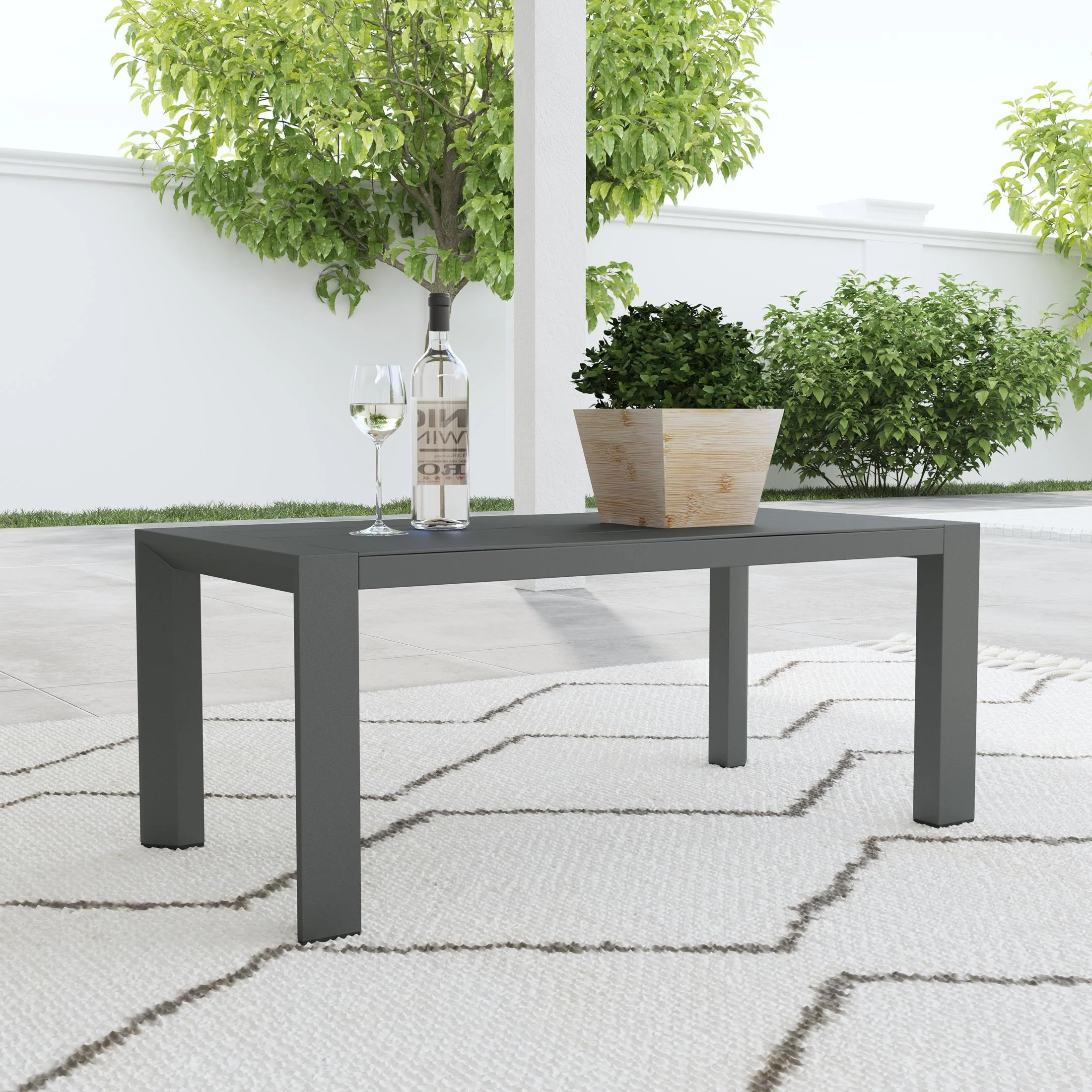 Grayton Outdoor Aluminum Coffee Table - Image 7