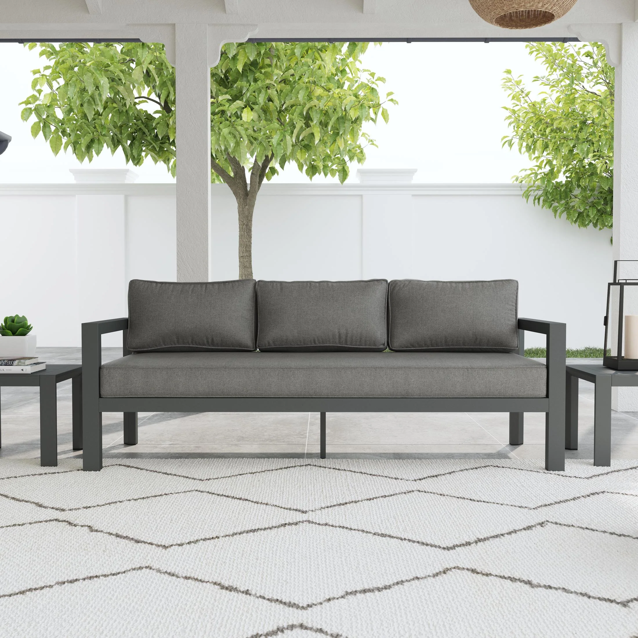 Grayton Outdoor Aluminum Sofa - Image 2