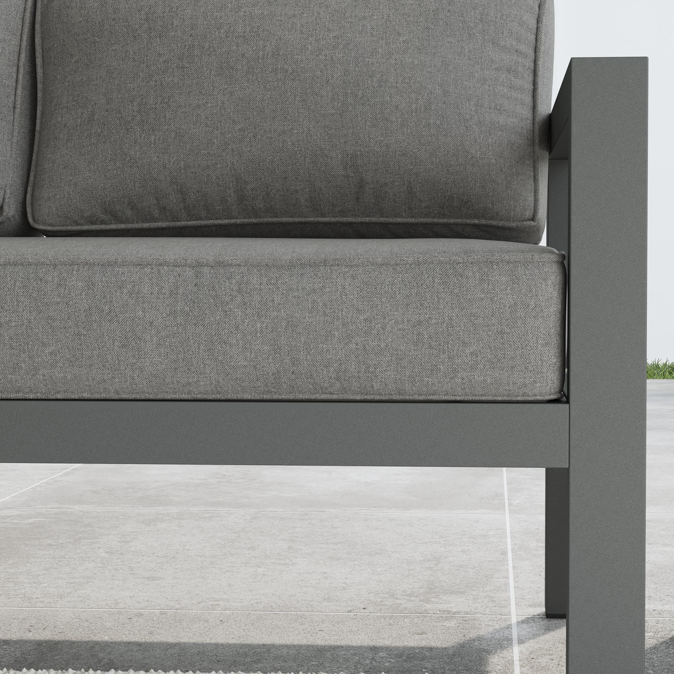 Grayton Outdoor Aluminum Sofa - Image 9