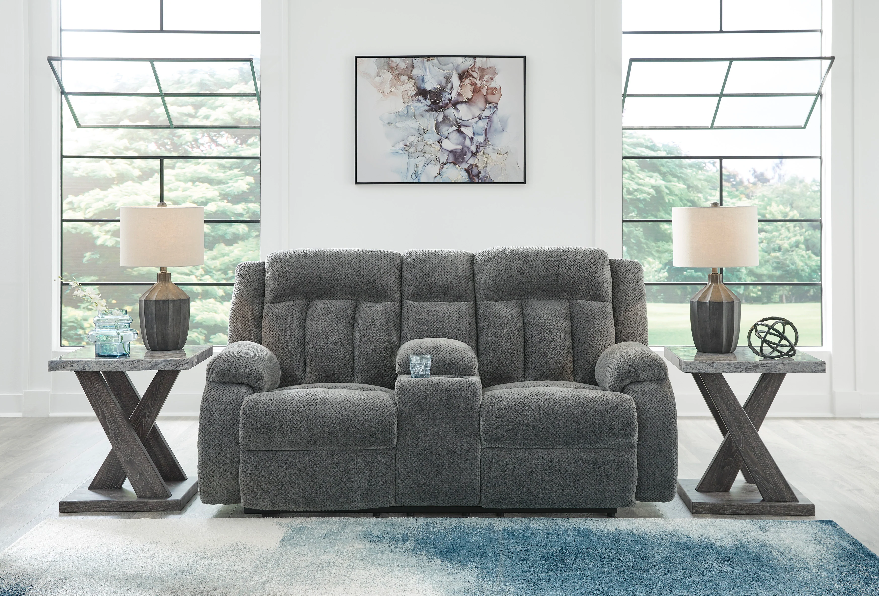 Greely Bend Power Reclining Console Loveseat - Image 2