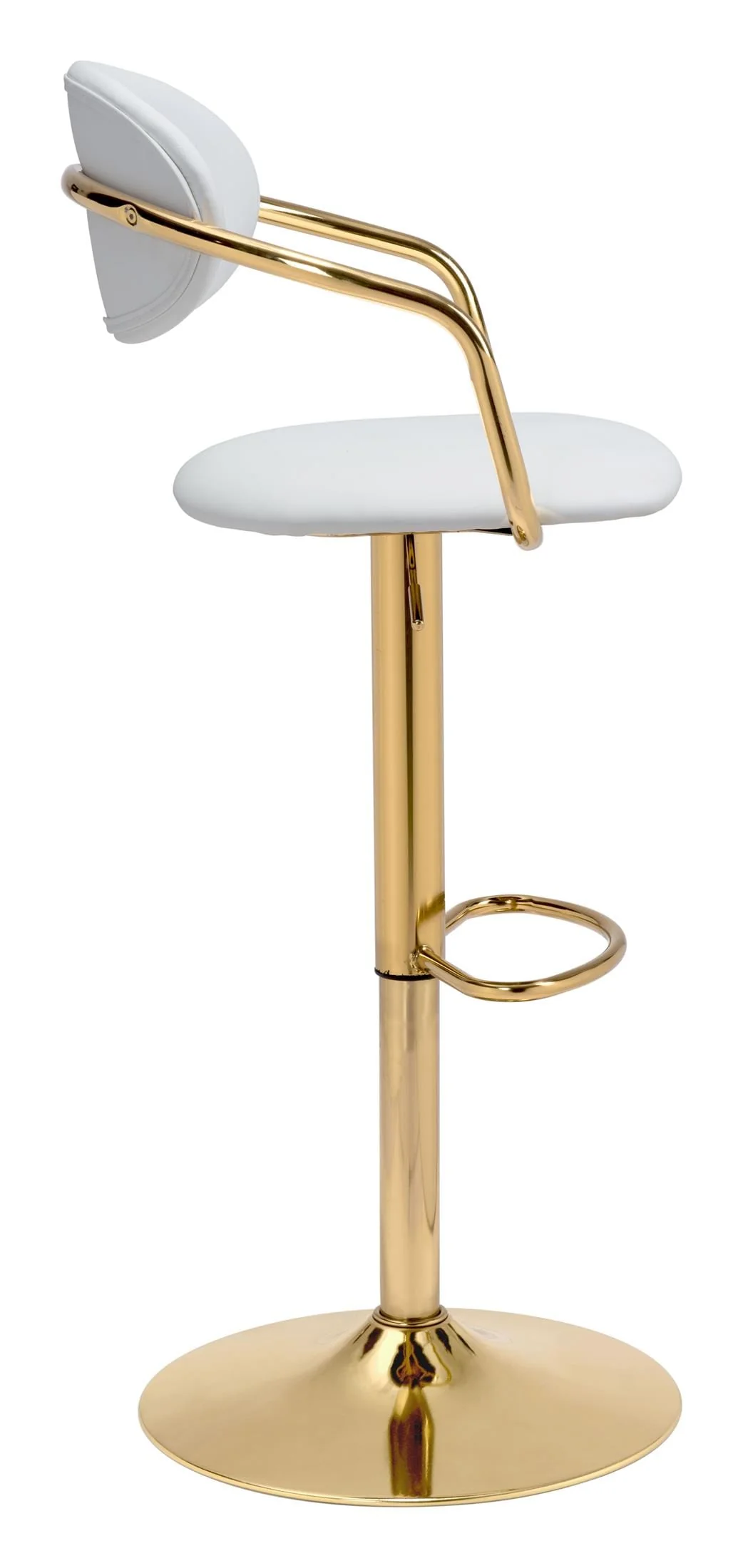 Gusto Barstool White & Gold - Image 6