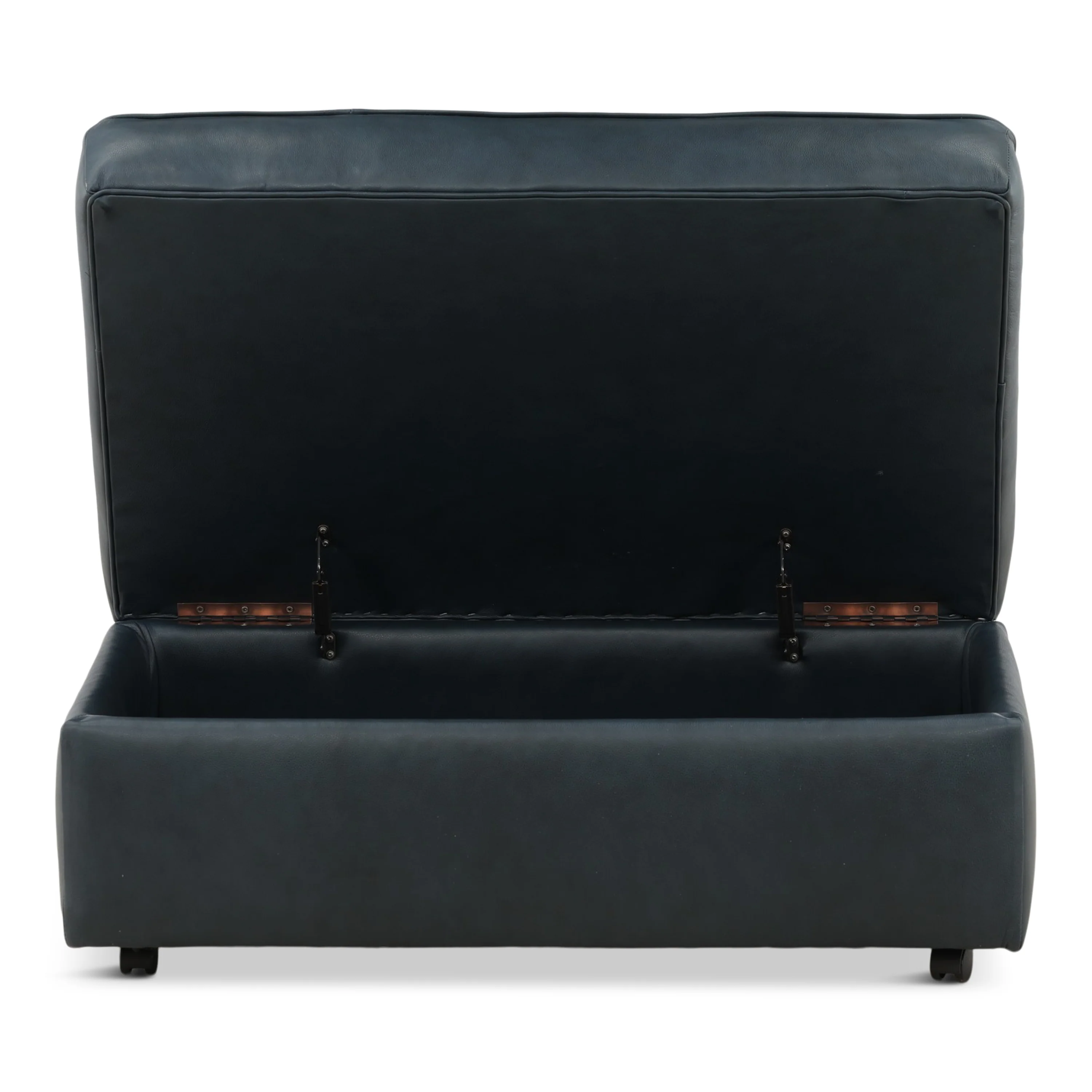 Hargrove Leather Storage Ottoman - Image 3