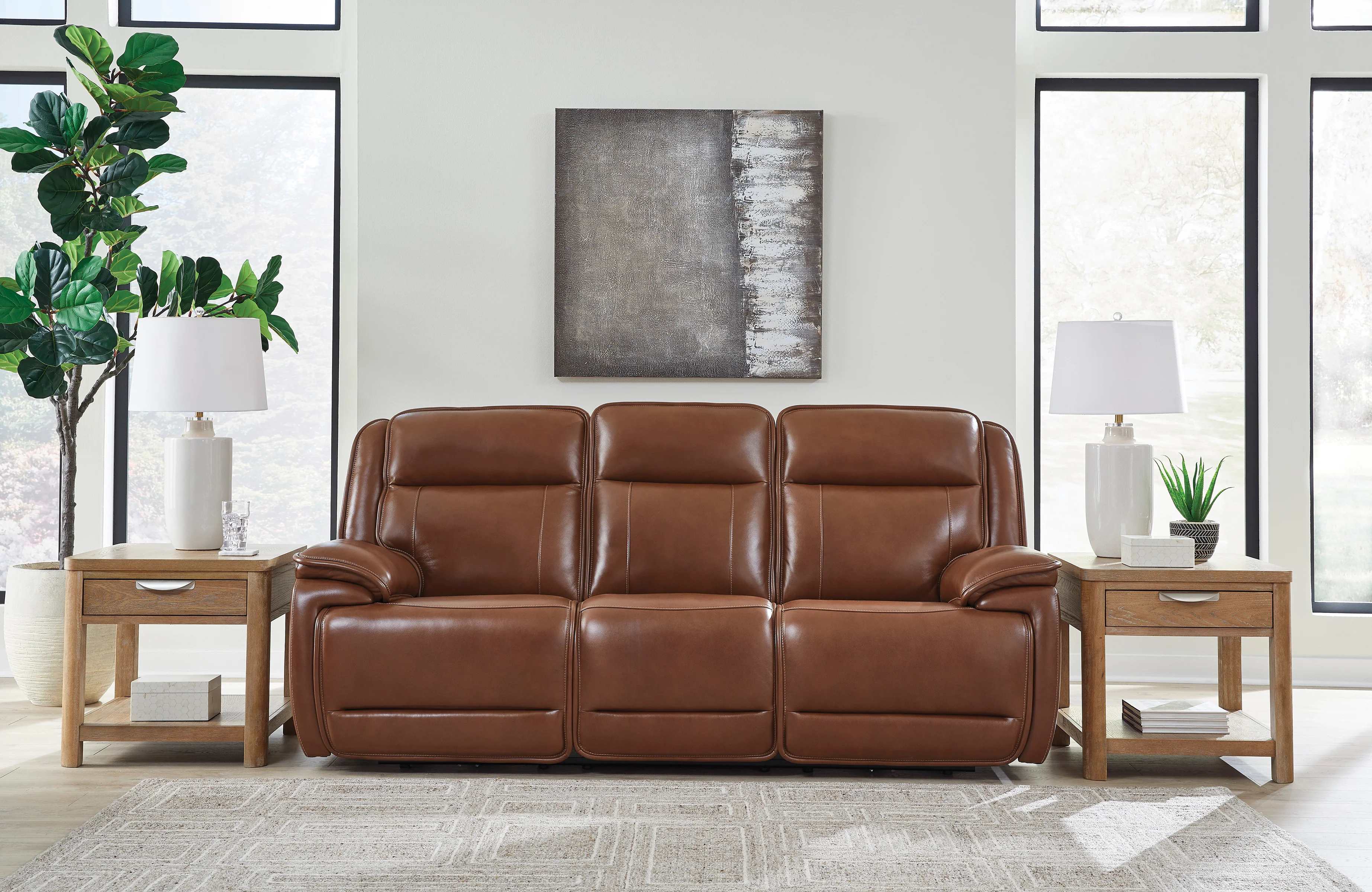 Healy Pier Leather Power Reclining Sofa - Image 2
