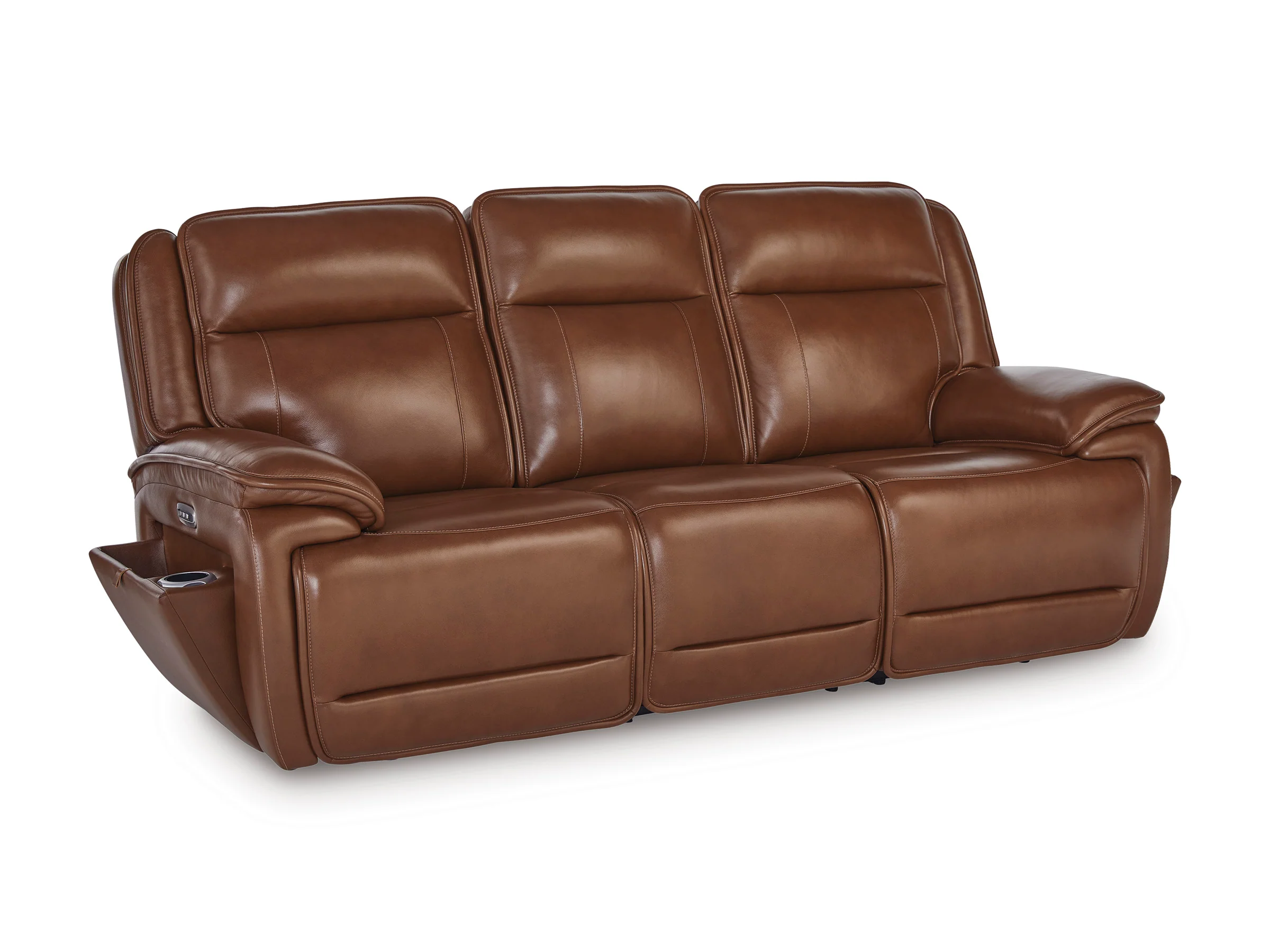 Healy Pier Leather Power Reclining Sofa - Image 3