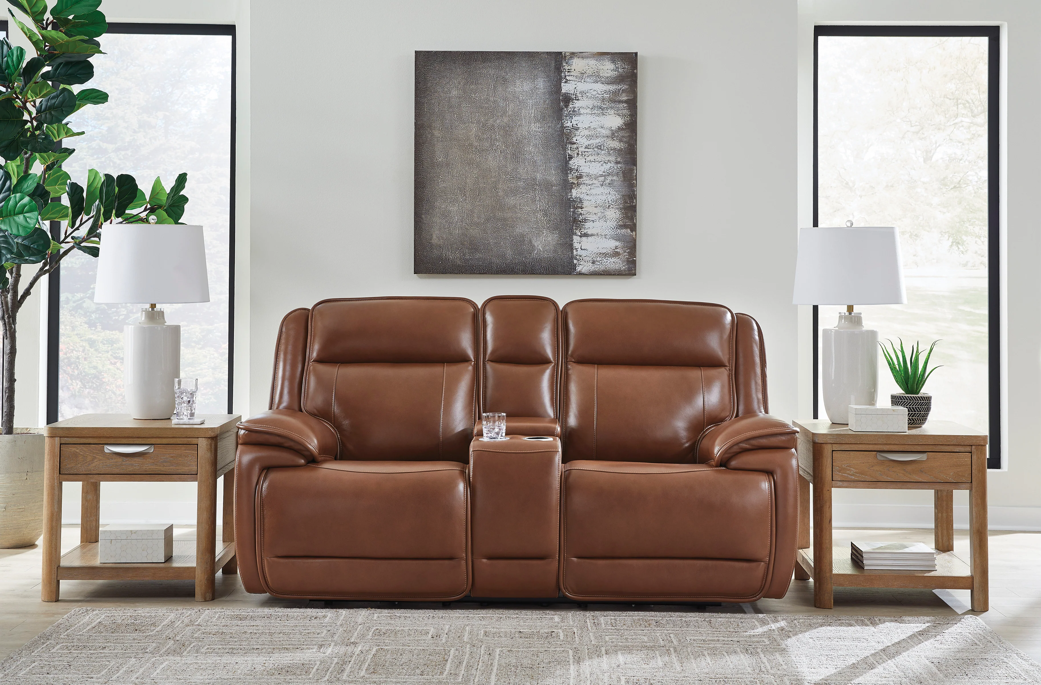 Healy Pier Power Reclining Console Loveseat - Image 2
