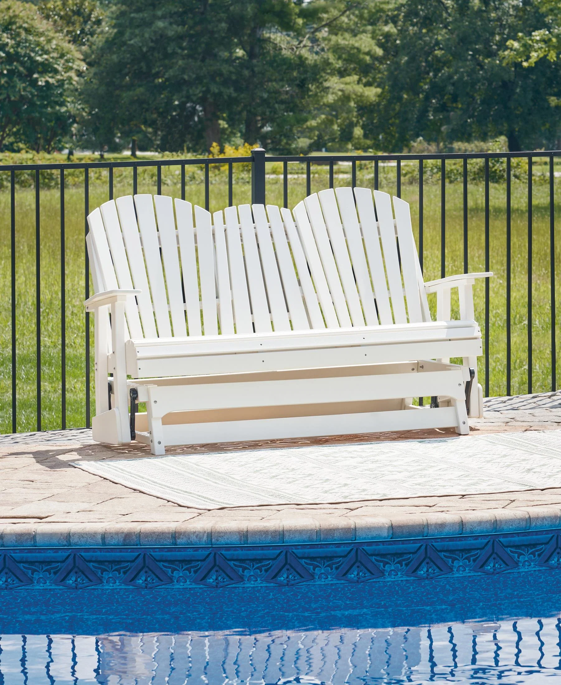 Hyland Wave Outdoor Glider Loveseat - Image 6