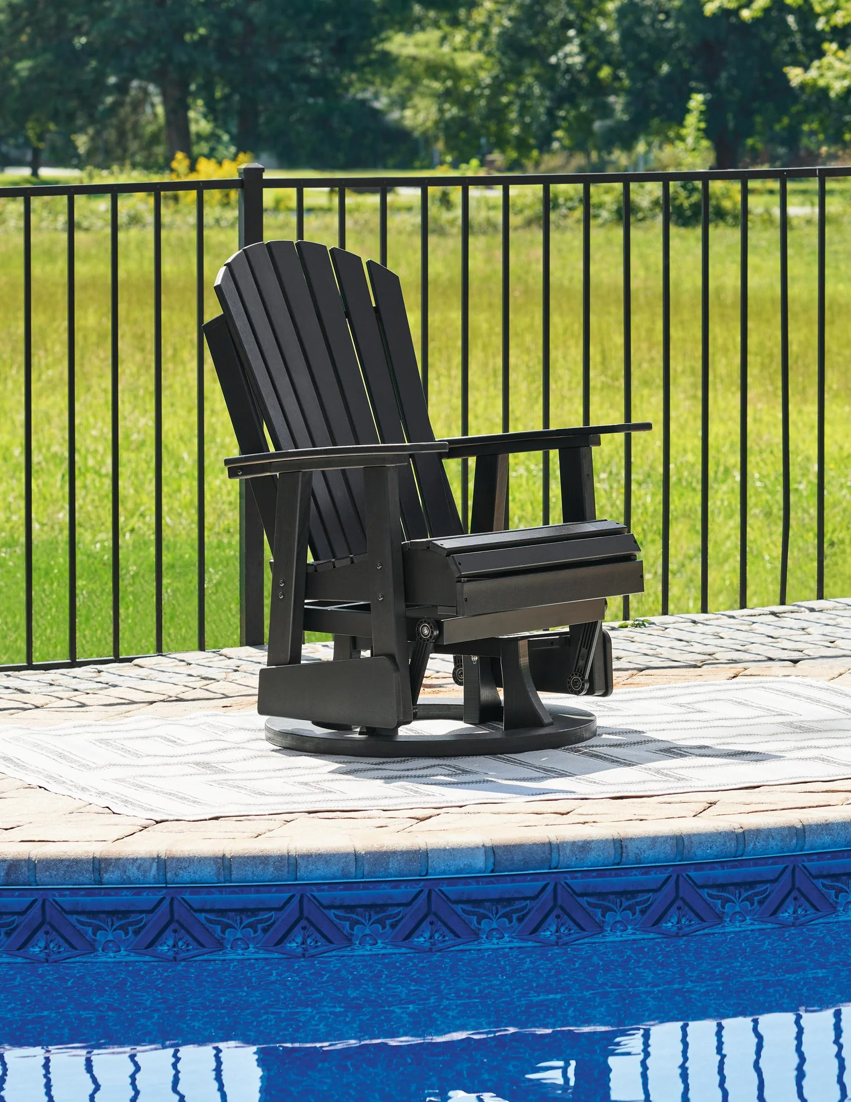 Ashley Hyland Wave Outdoor Patio Swivel Glider Chair - Image 10