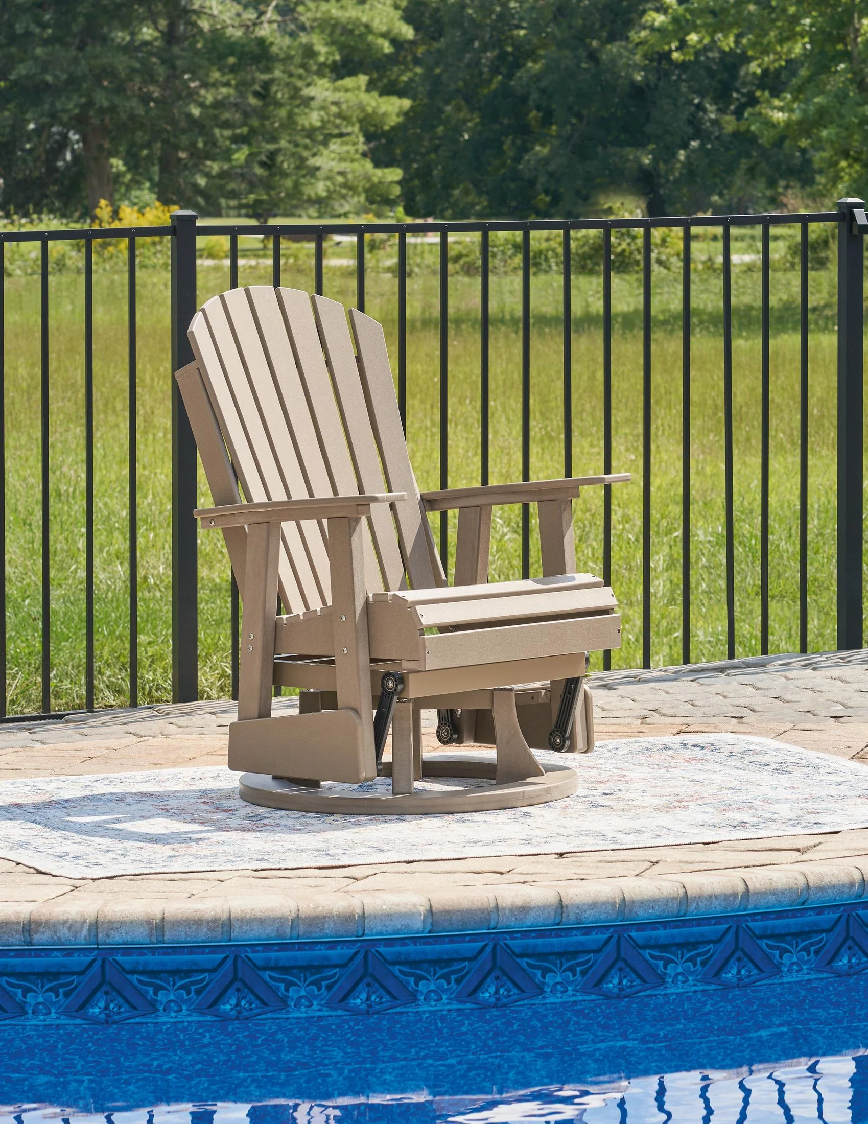 Ashley Hyland Wave Outdoor Patio Swivel Glider Chair - Image 15