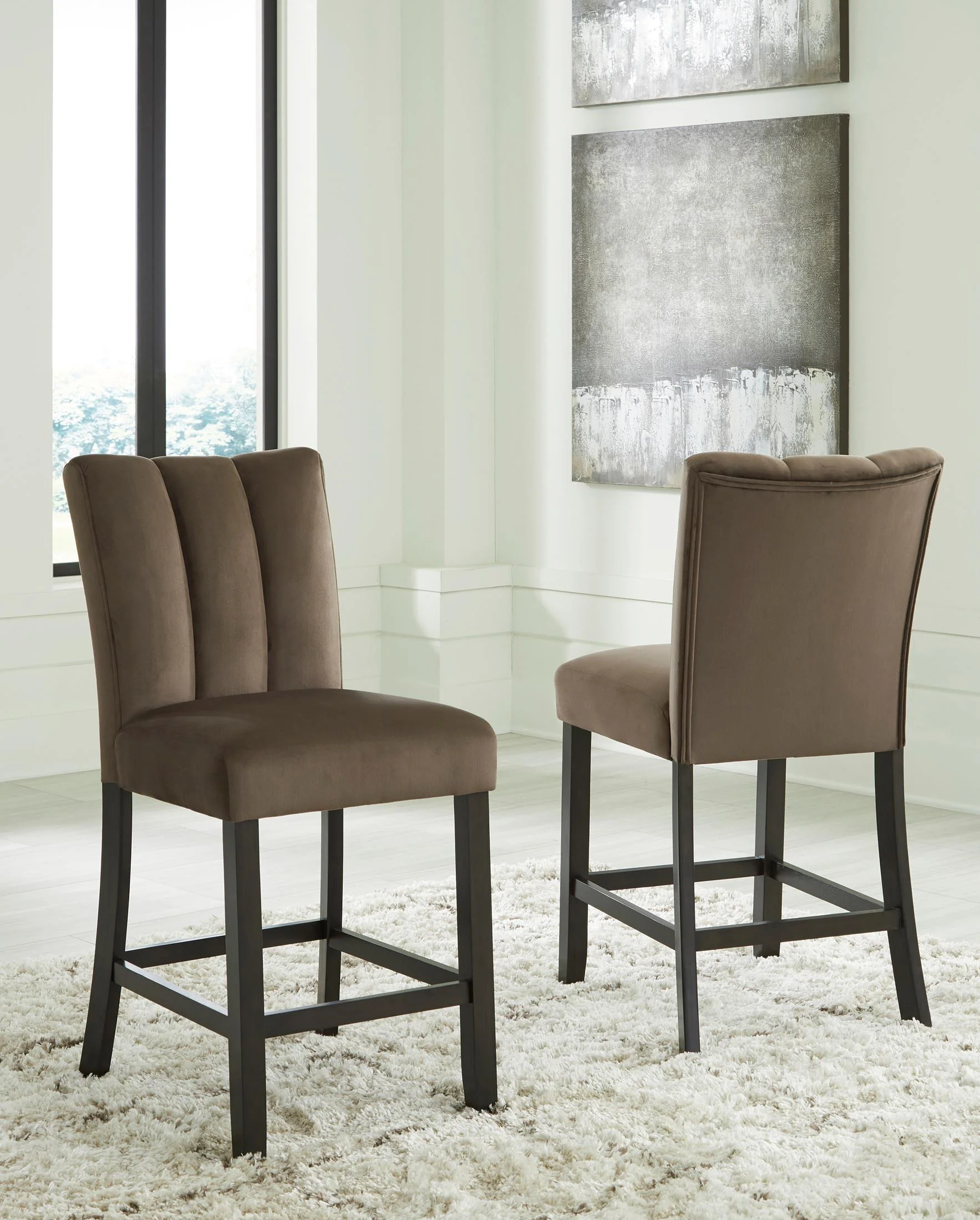Jazmore Counter Height Upholstered Bar Stool (Set of 2) - Image 2