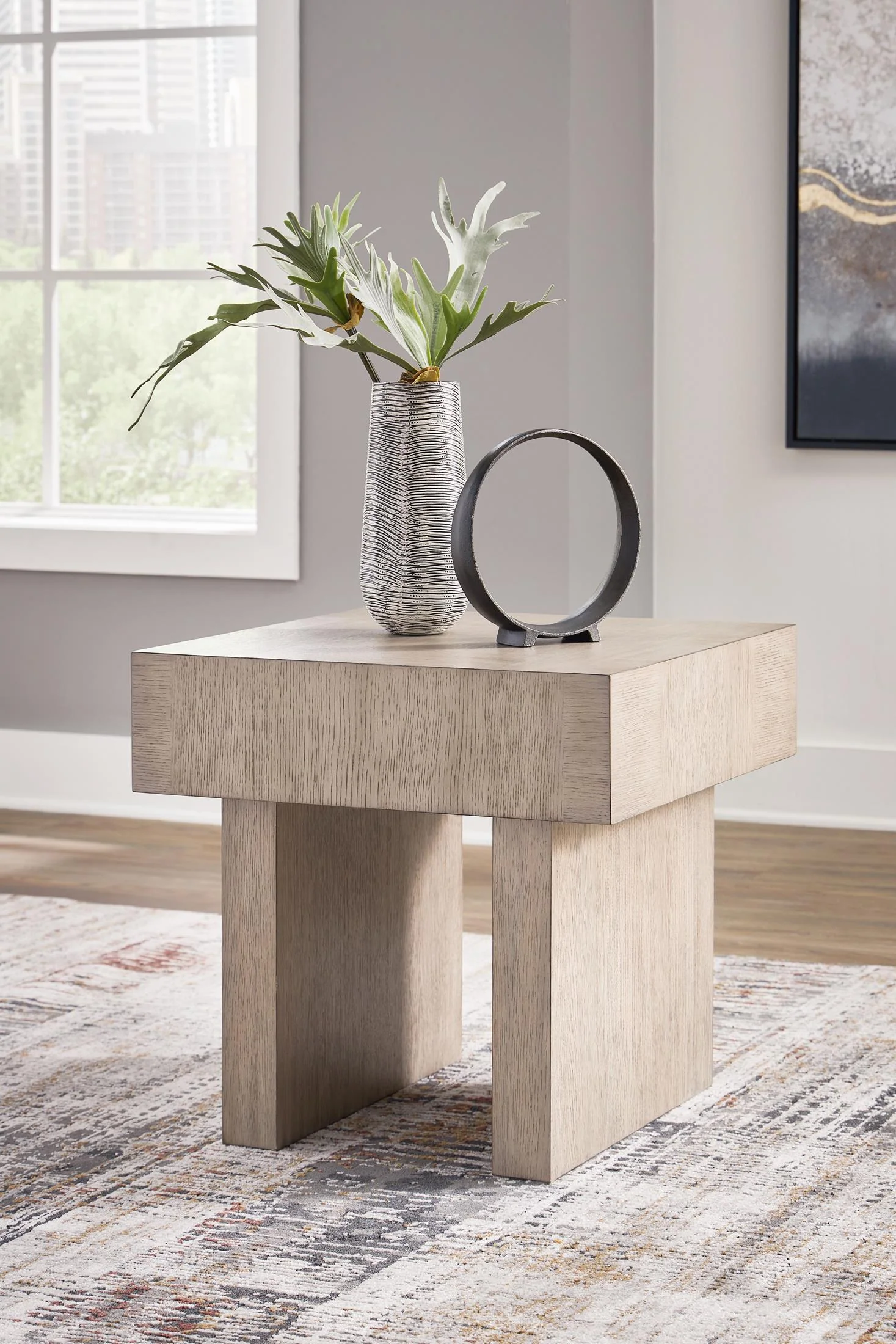 Jorlaina Square End Table - Image 2
