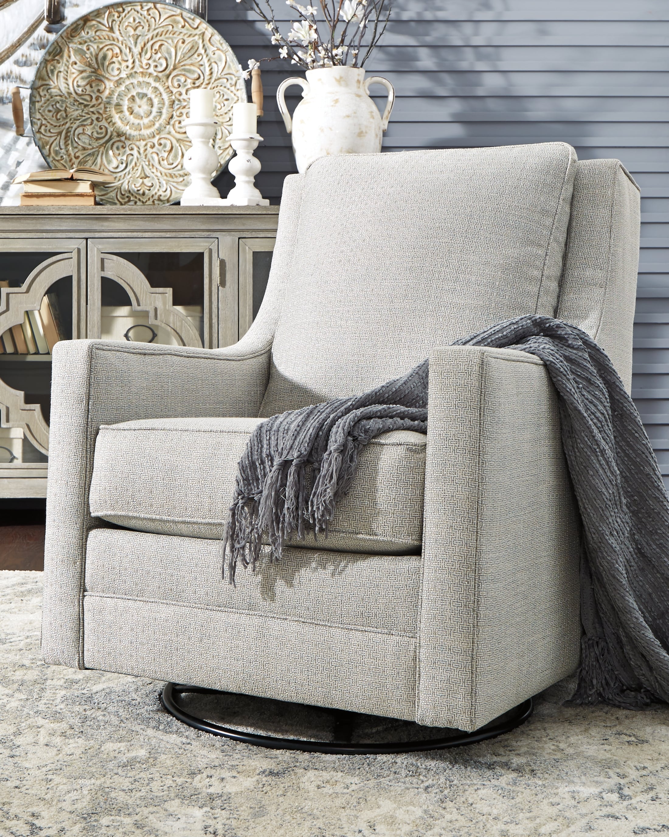 Kambria Swivel Glider Accent Chair - Image 6