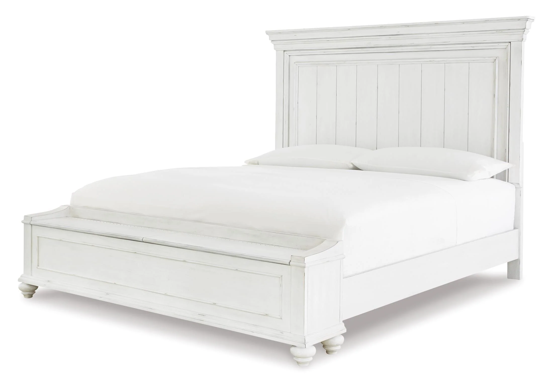 Kanwyn Panel Bed with Storage Bench