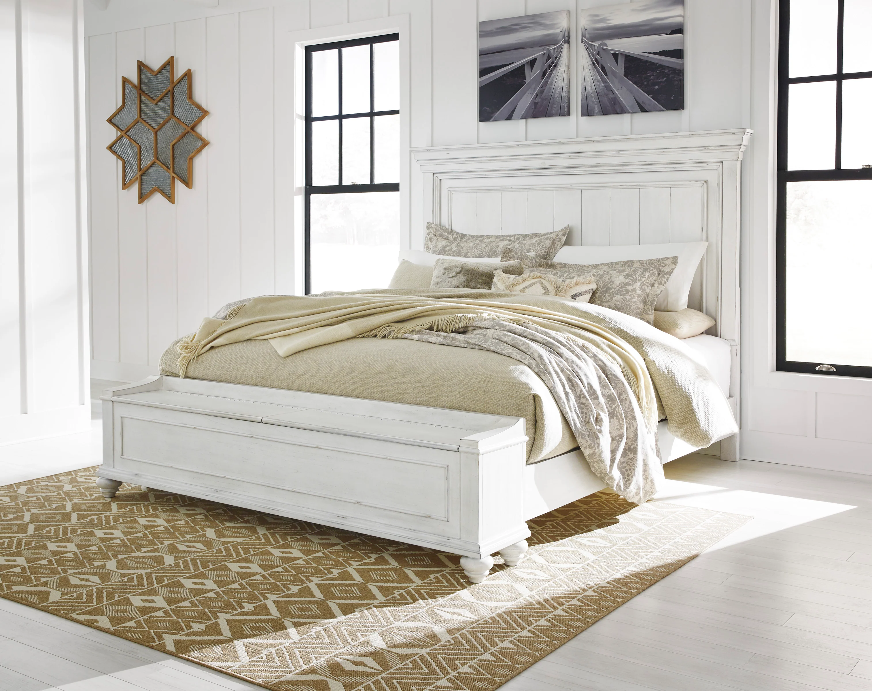 Kanwyn Panel Bed with Storage Bench - Image 6