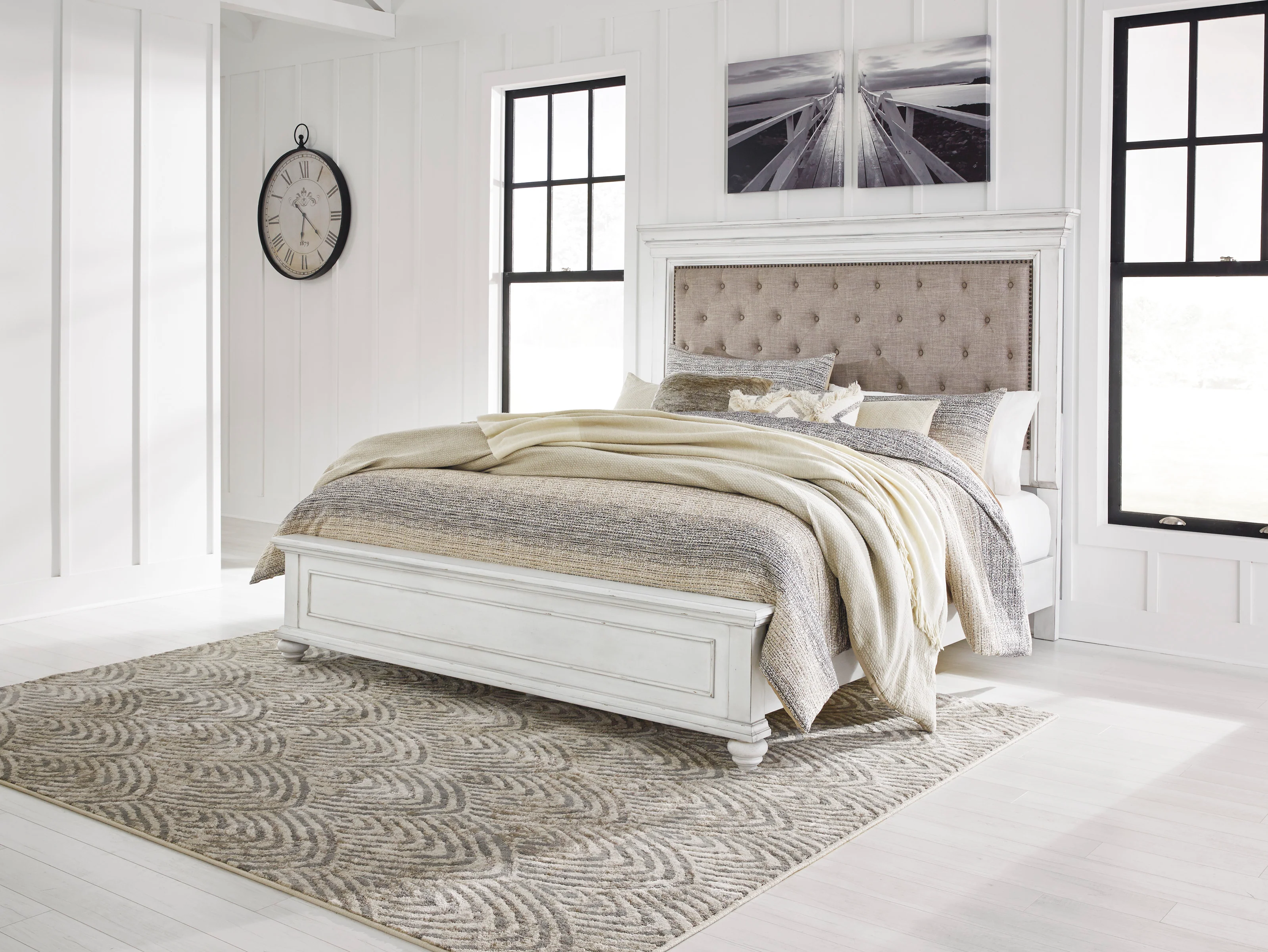 Kanwyn Upholstered Panel Bed - Image 8