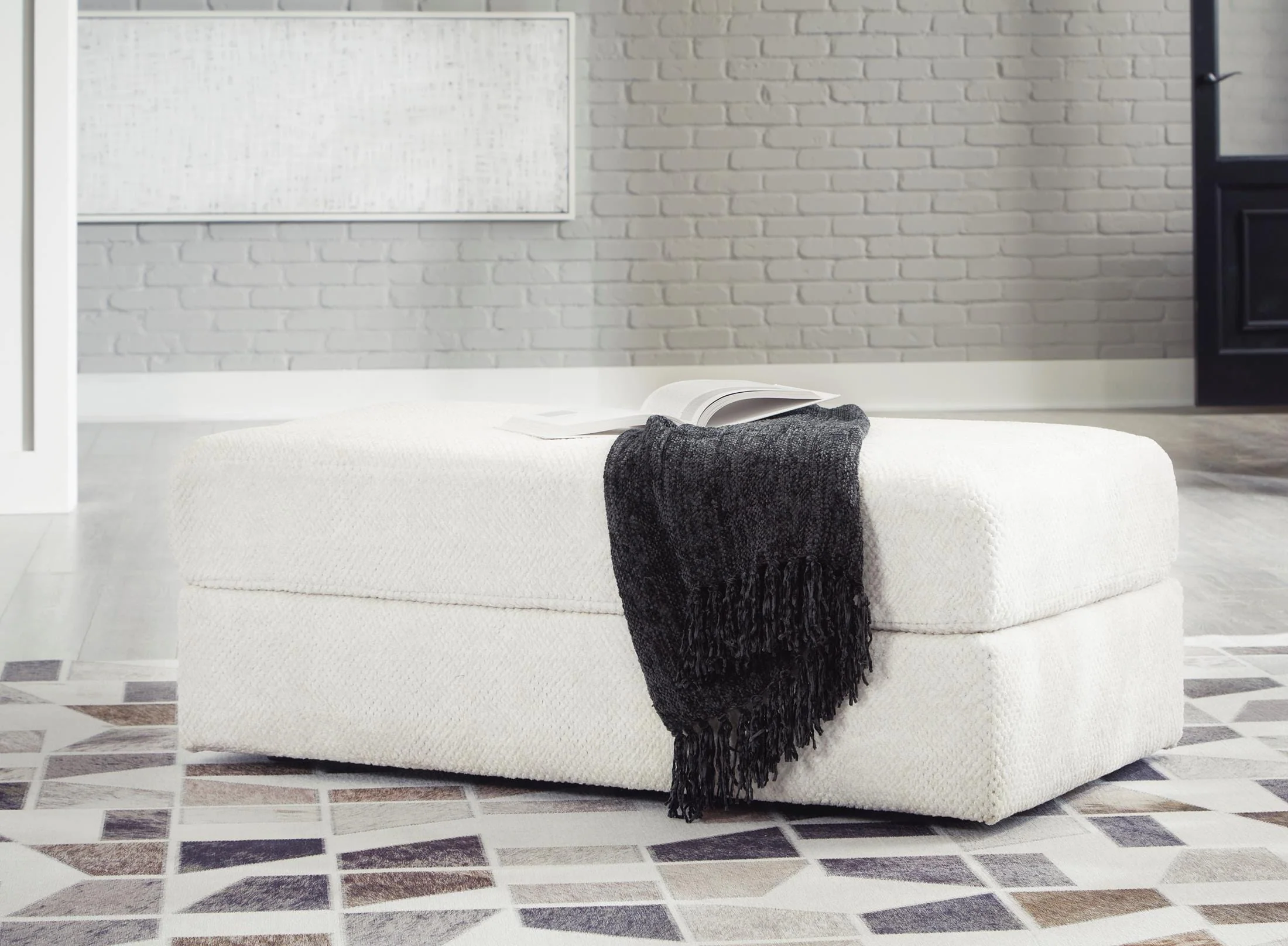 Karinne Oversized Accent Ottoman - Image 10