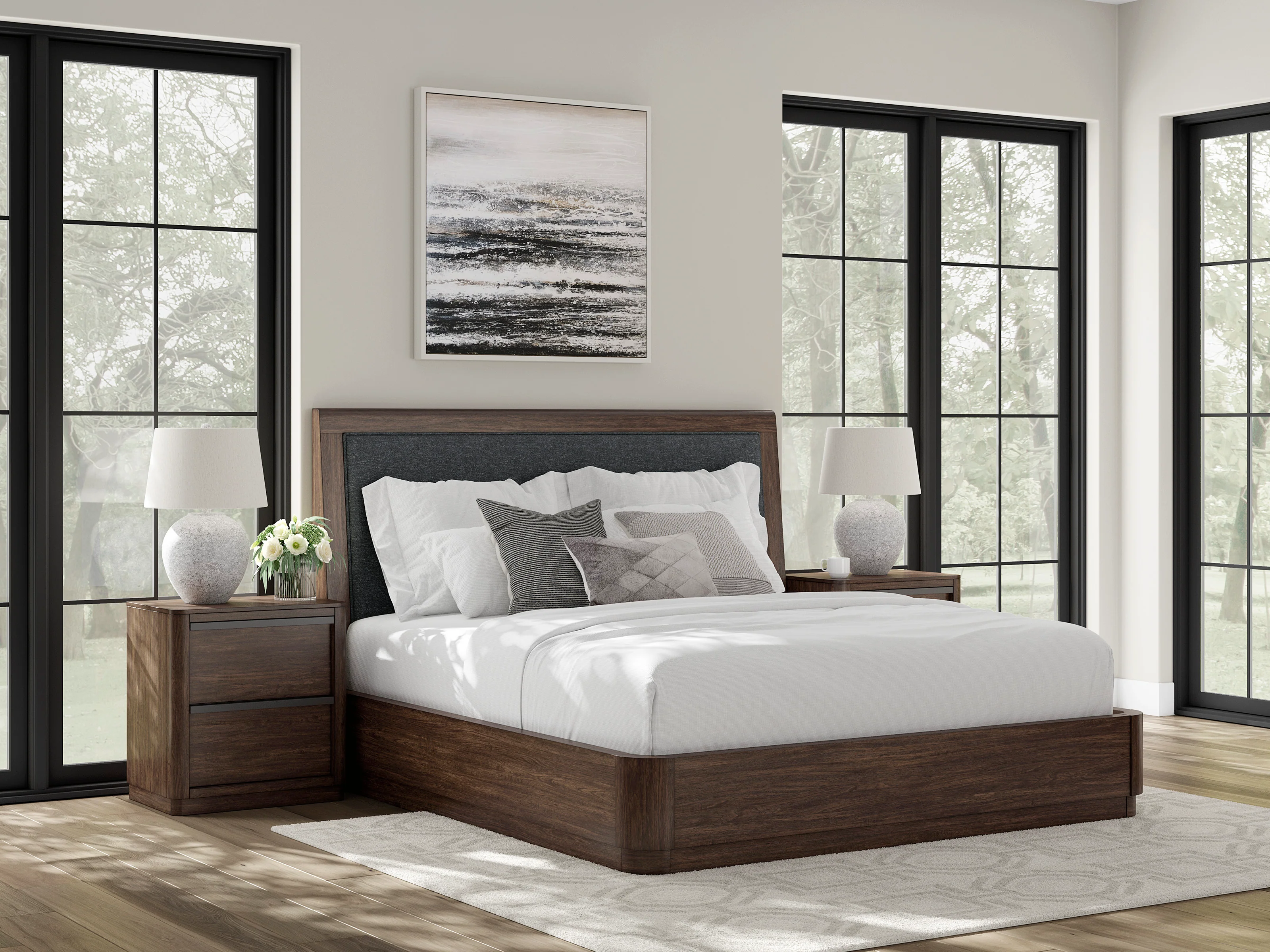 Kendamor Upholstered Panel Bed - Image 2
