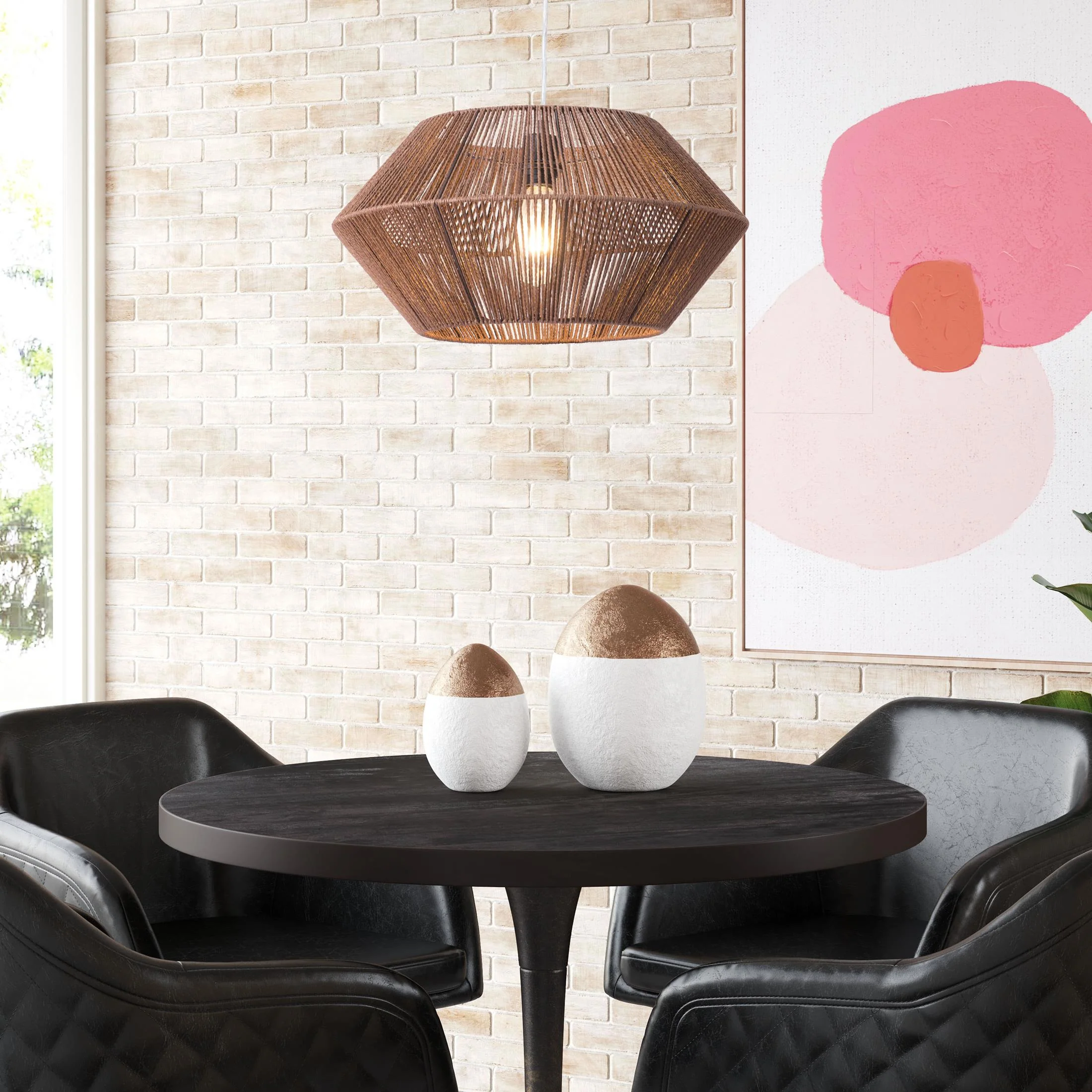 Kendrick Ceiling Lamp Brown - Image 2