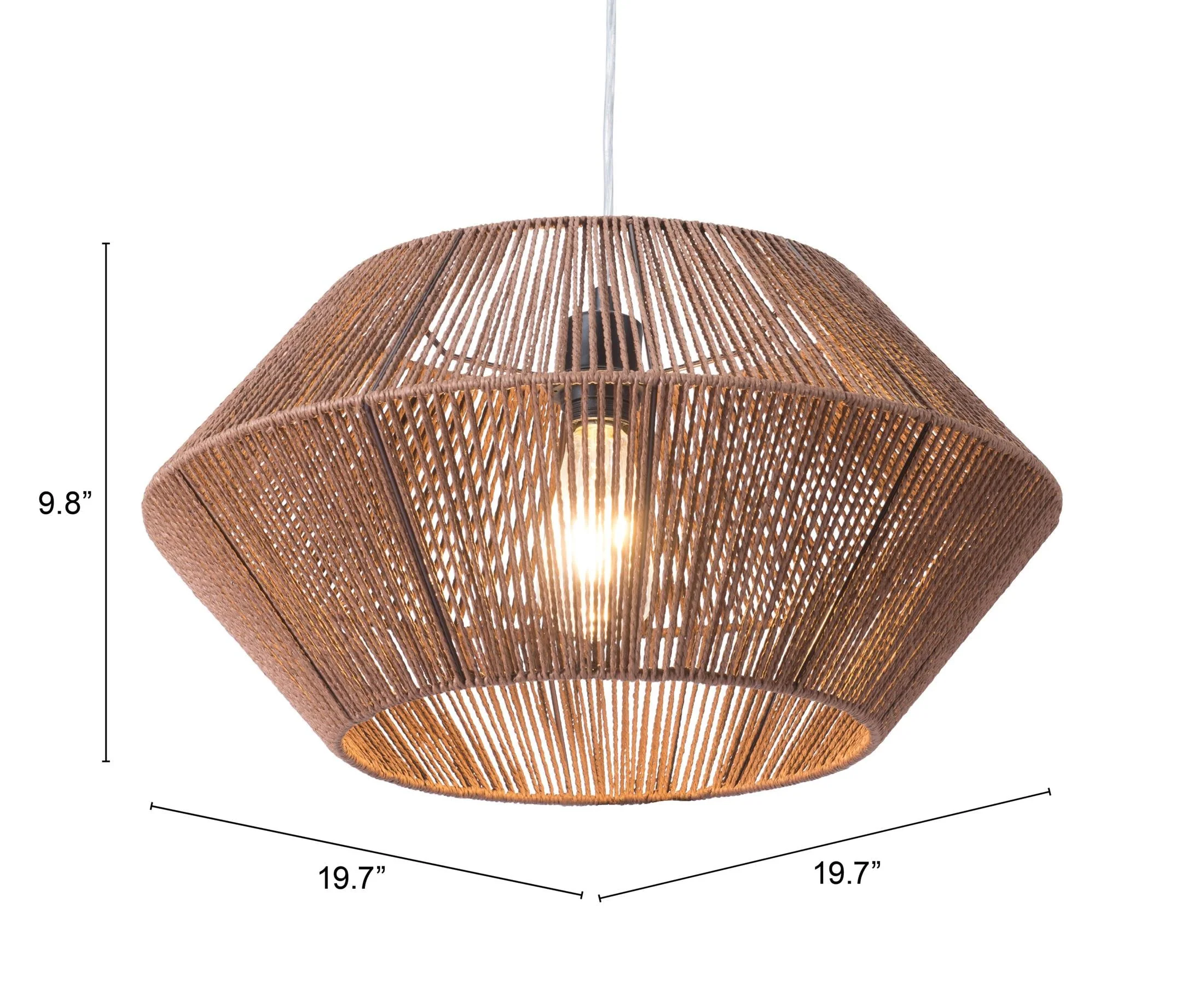 Kendrick Ceiling Lamp Brown - Image 3