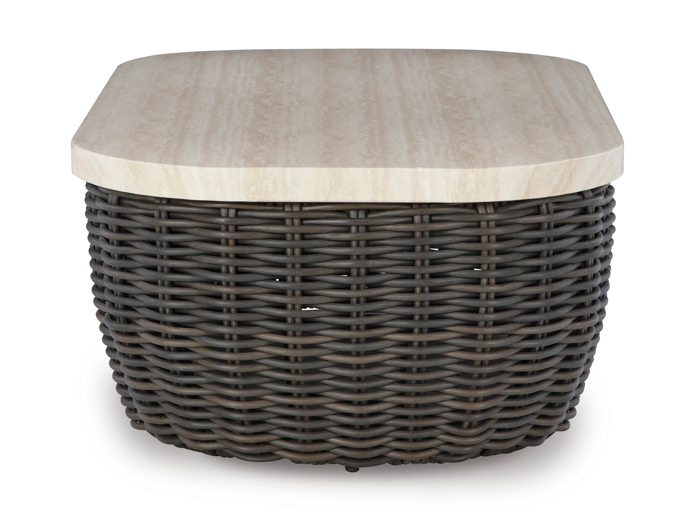 Ashley Kimora Outdoor Patio Rectangular Cocktail Table - Image 4