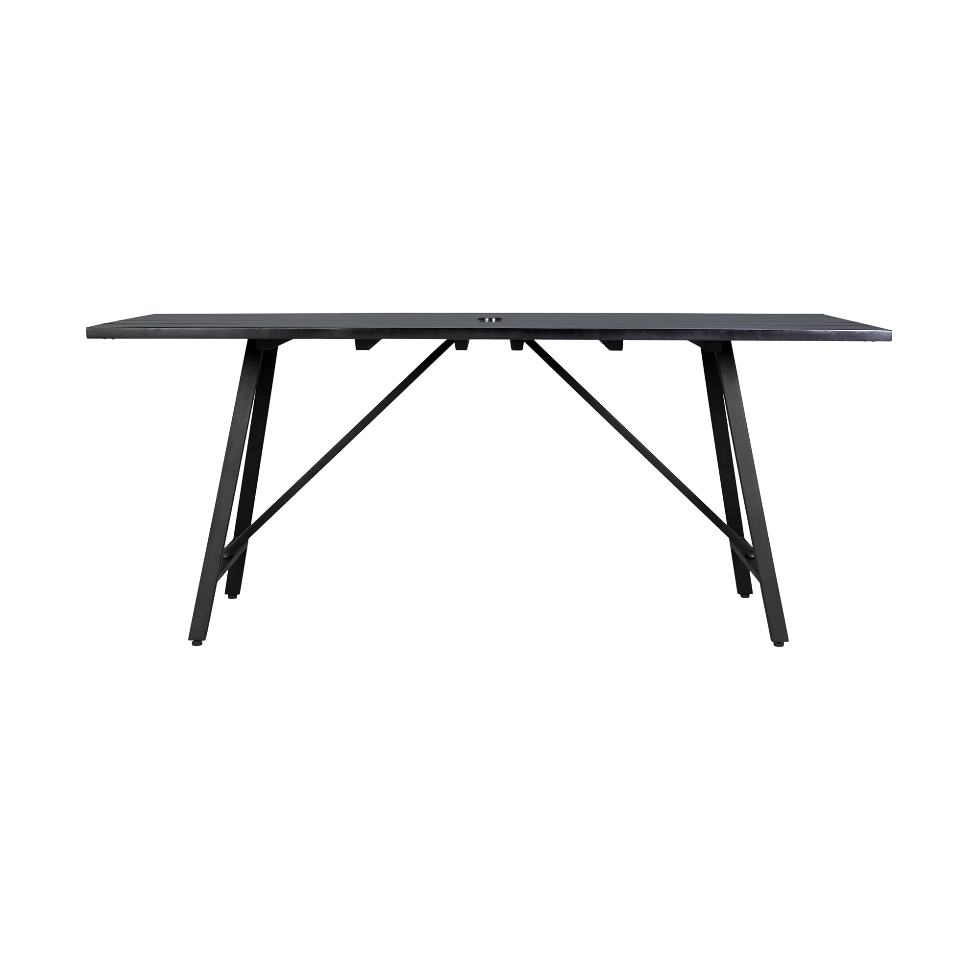 Koala and Clip 5 Piece Dining Set in Dark Eucalyptus Wood and Metal with Black Rope - Image 6