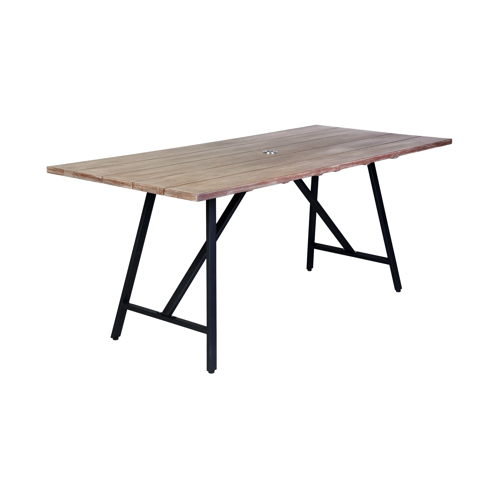 Koala and Clip 5 Piece Dining Set in Light Eucalyptus Wood and Metal with Gray Rope - Image 4