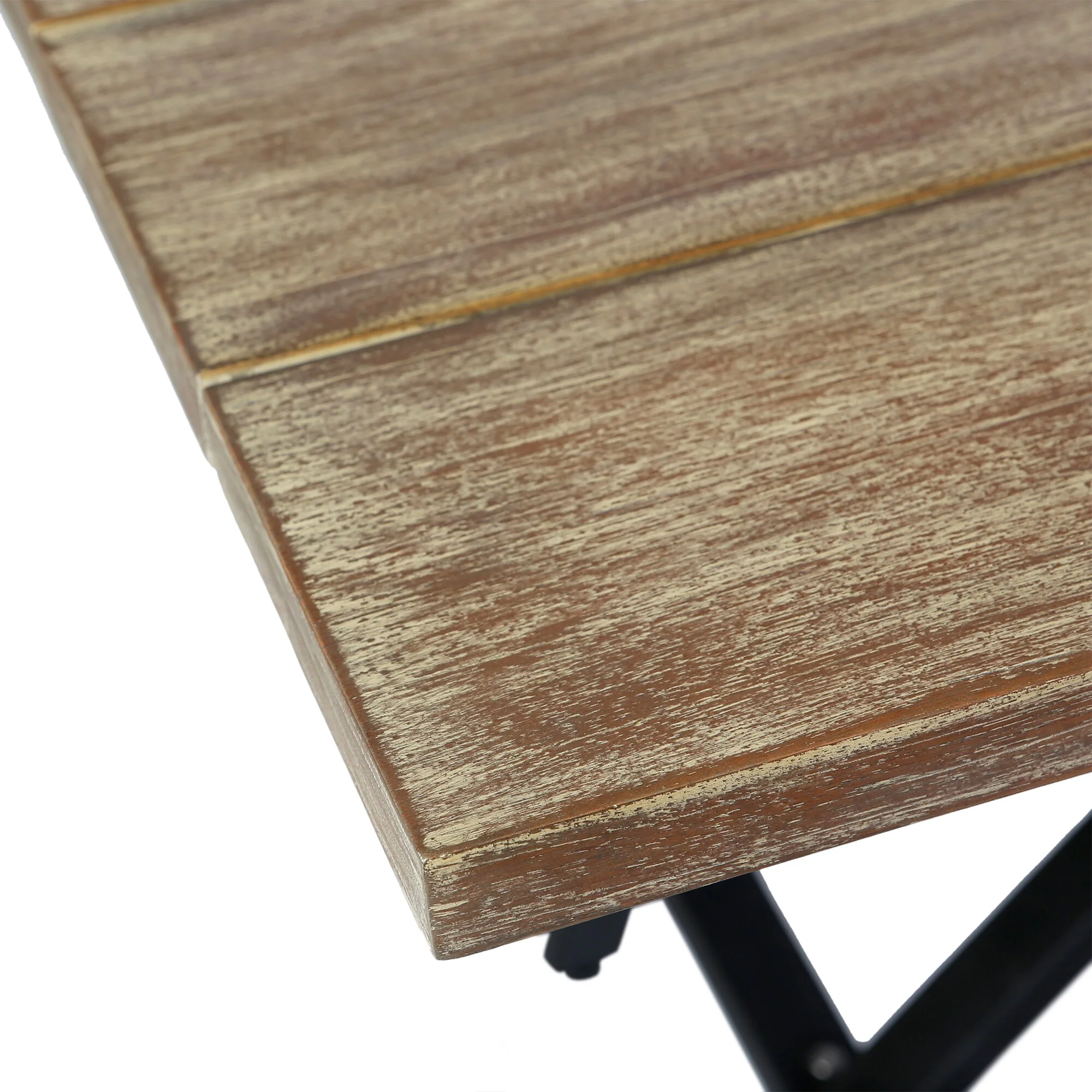 Koala and Clip 5 Piece Dining Set in Light Eucalyptus Wood and Metal with Gray Rope - Image 7