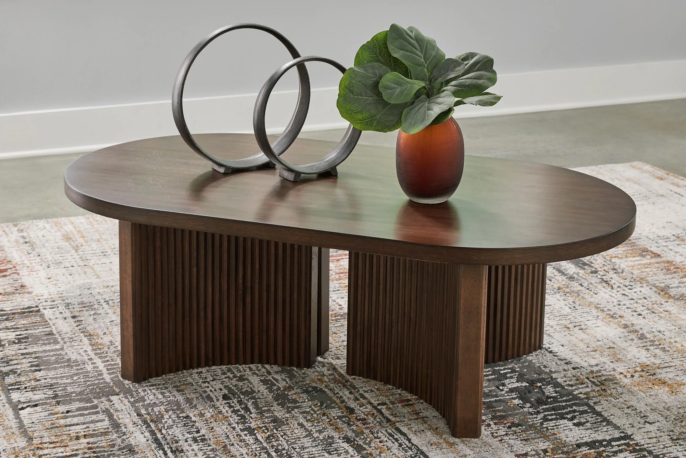 Korestone Oval Cocktail Table - Image 2