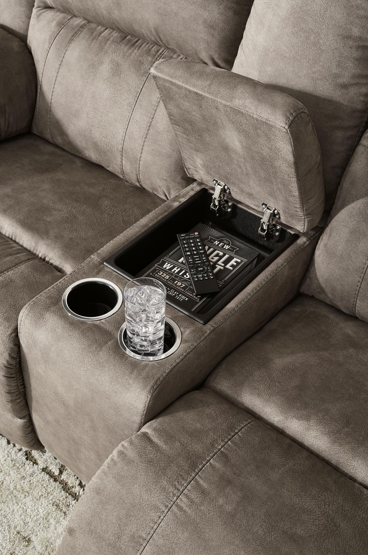 Laresview Reclining Console Loveseat - Image 7