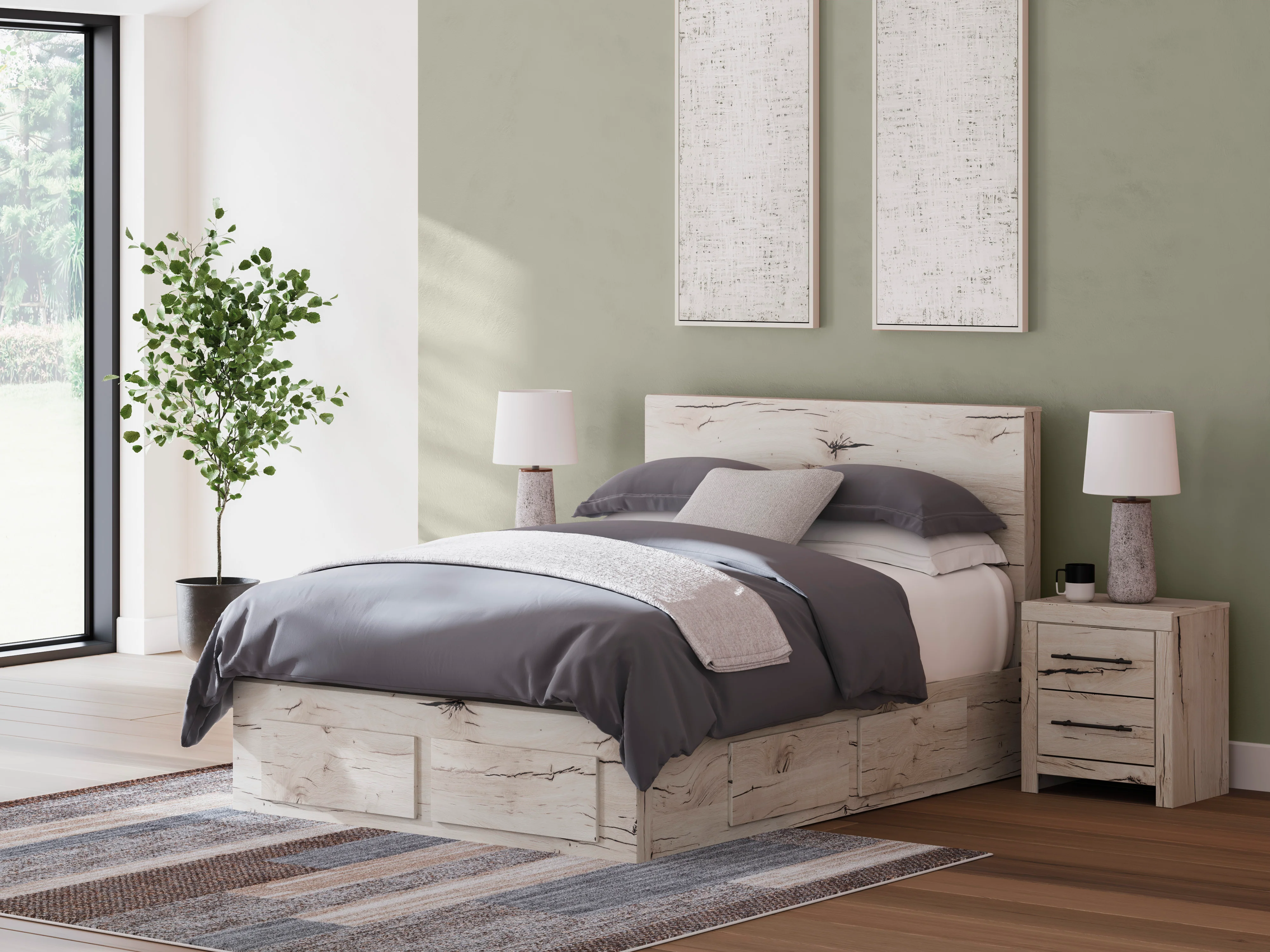 Ashley Lawroy Panel Six Drawer Storage Bed - Image 12
