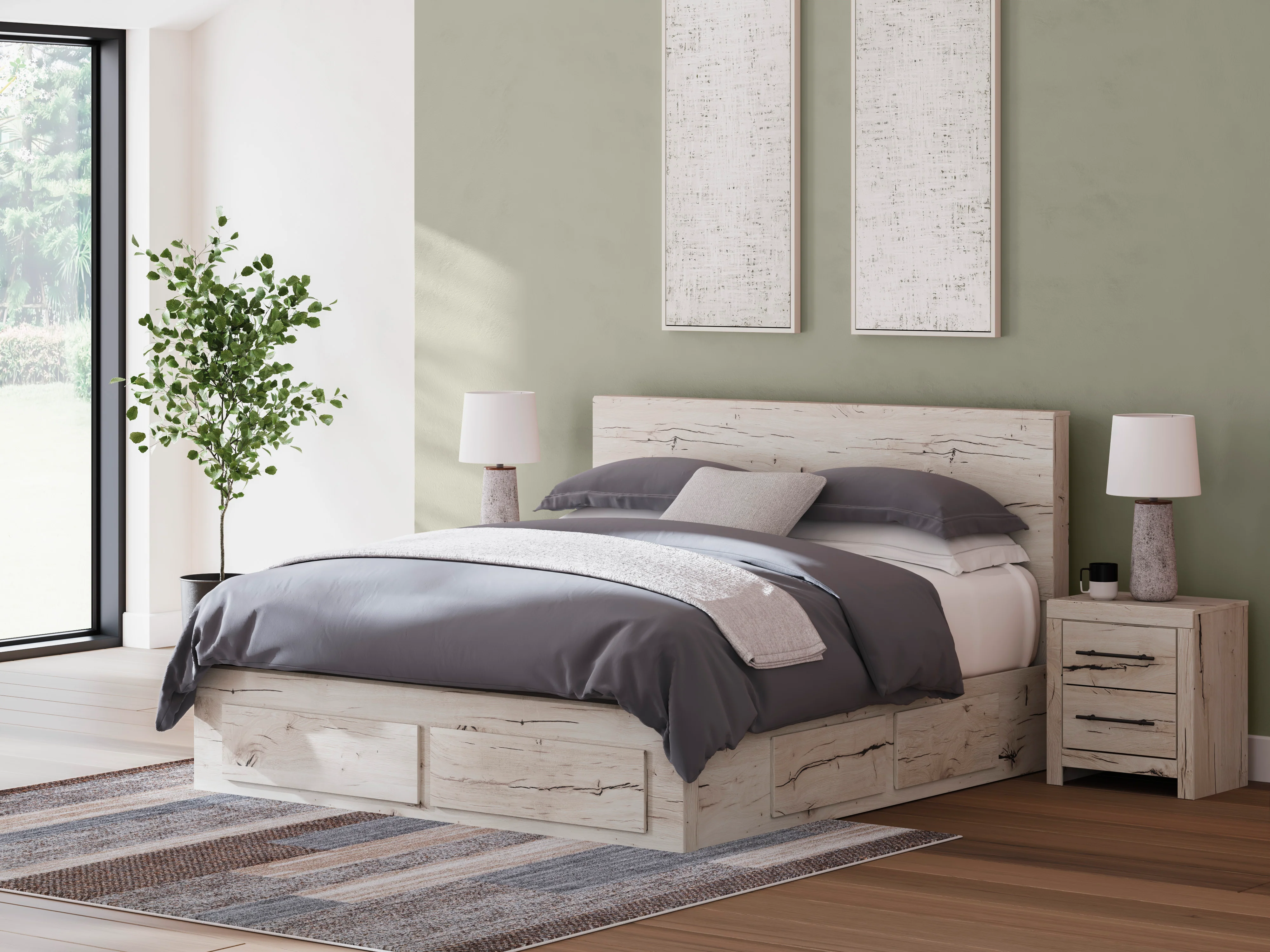 Ashley Lawroy Panel Six Drawer Storage Bed - Image 21