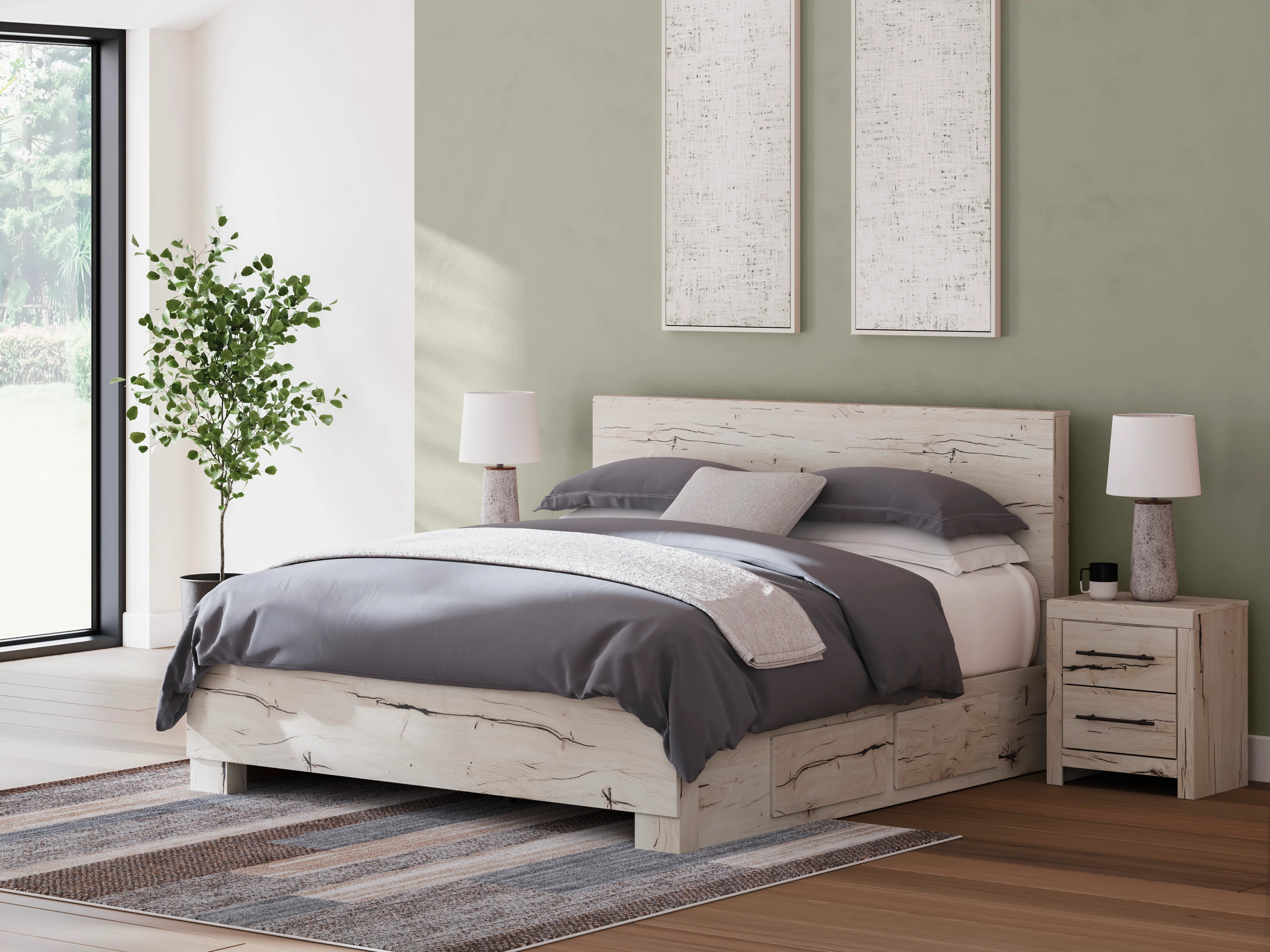 Lawroy Panel Bed with Double Side Storage - Image 12