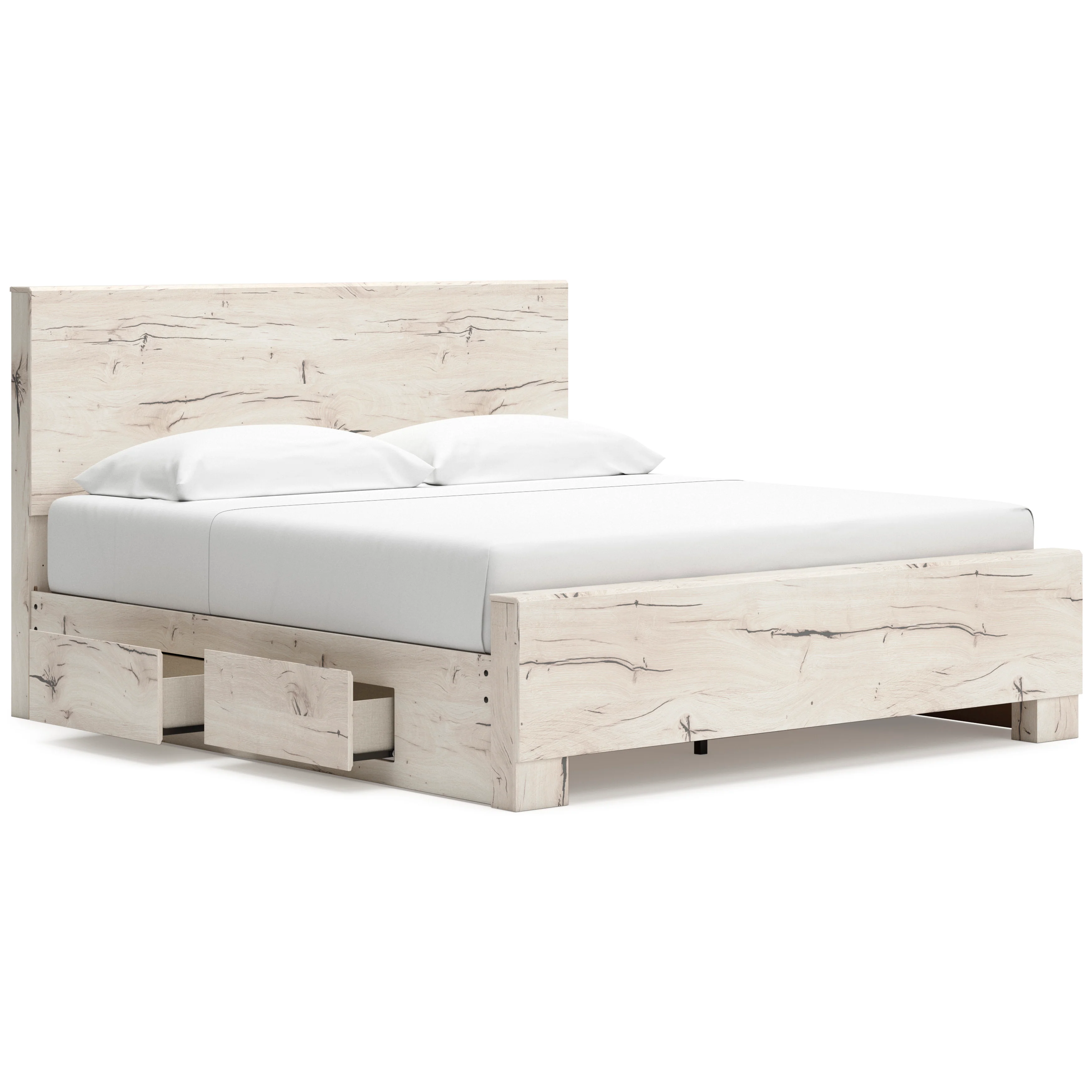 Lawroy Panel Bed with Double Side Storage - Image 3