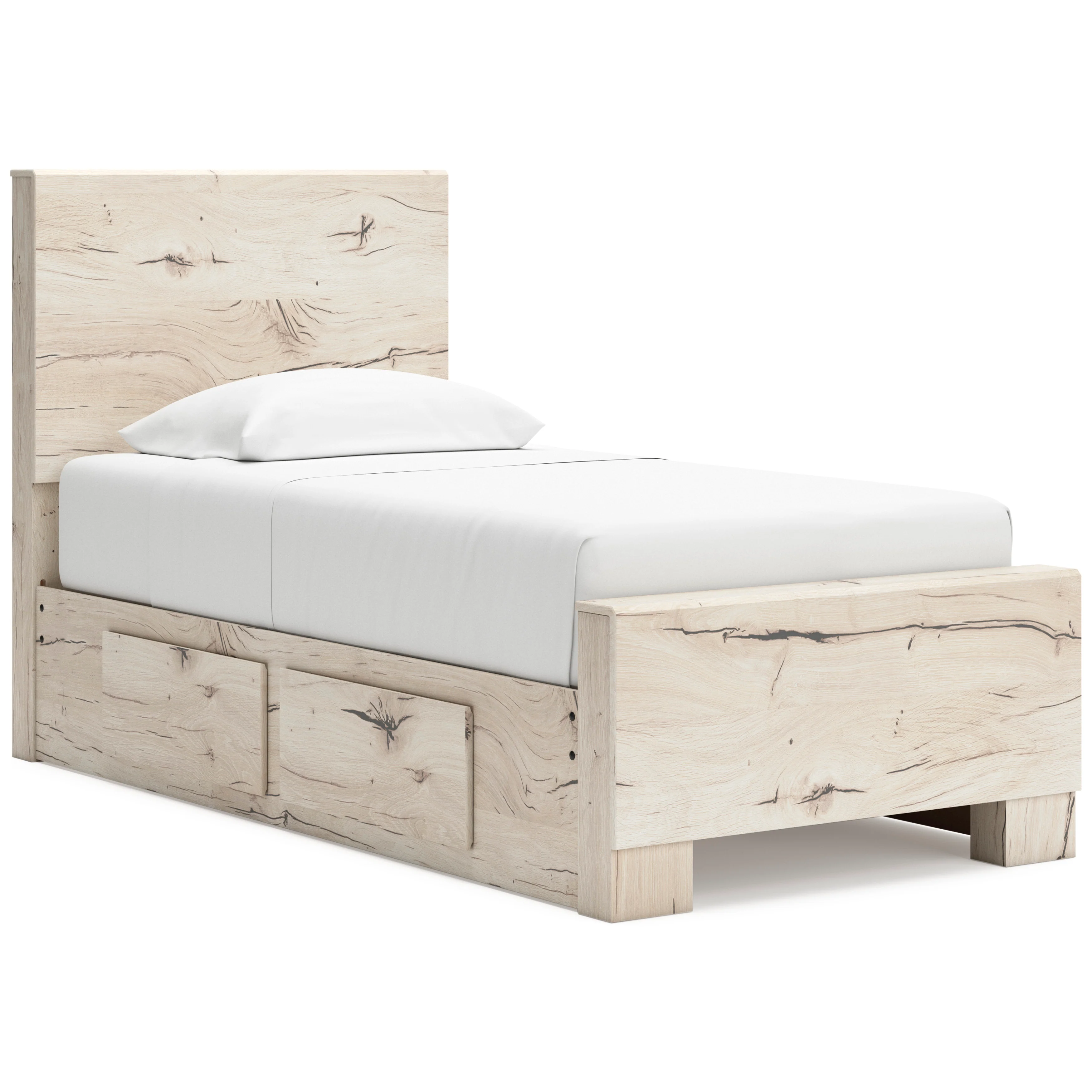 Lawroy Panel Bed with Double Side Storage - Image 4
