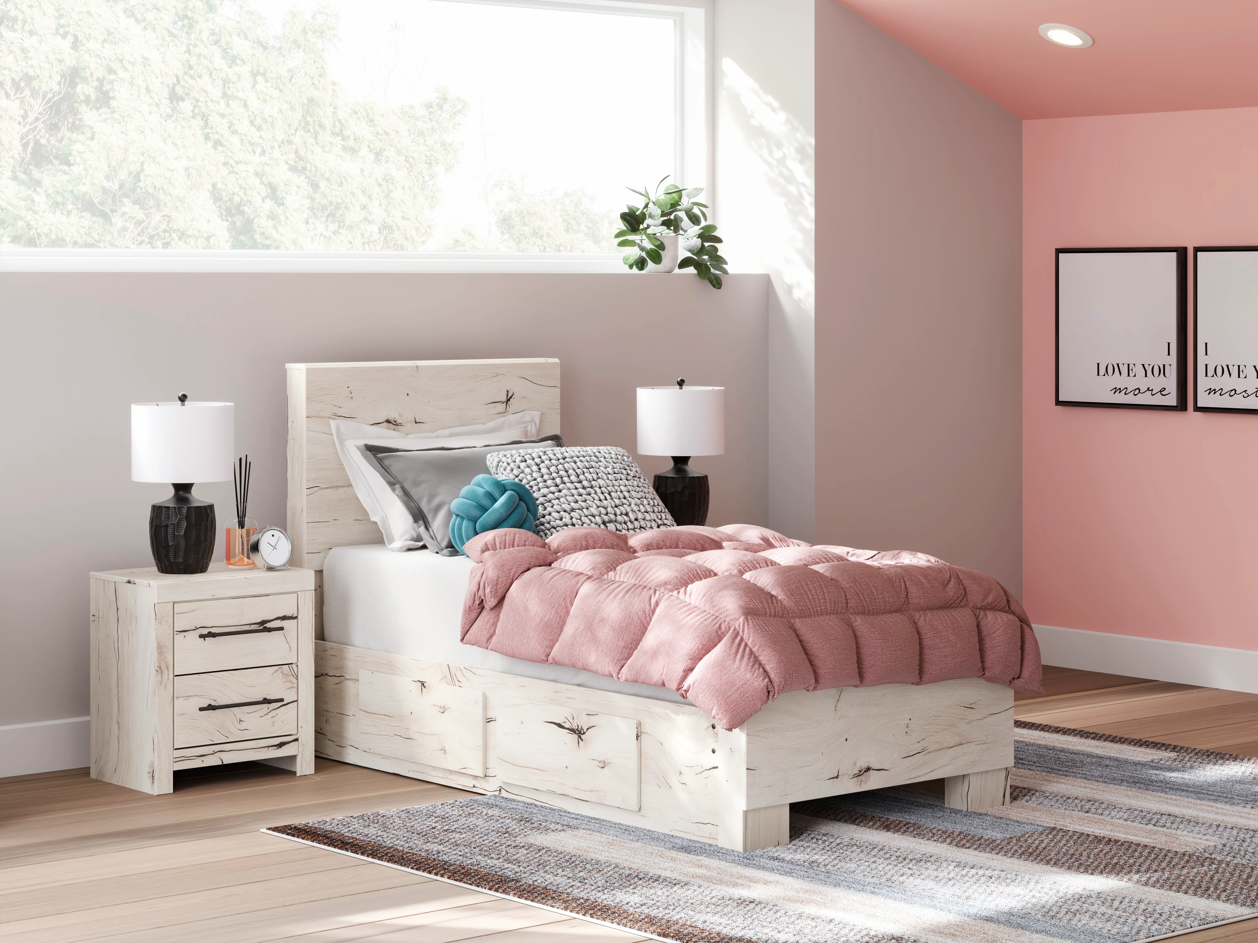 Lawroy Panel Bed with Double Side Storage - Image 5